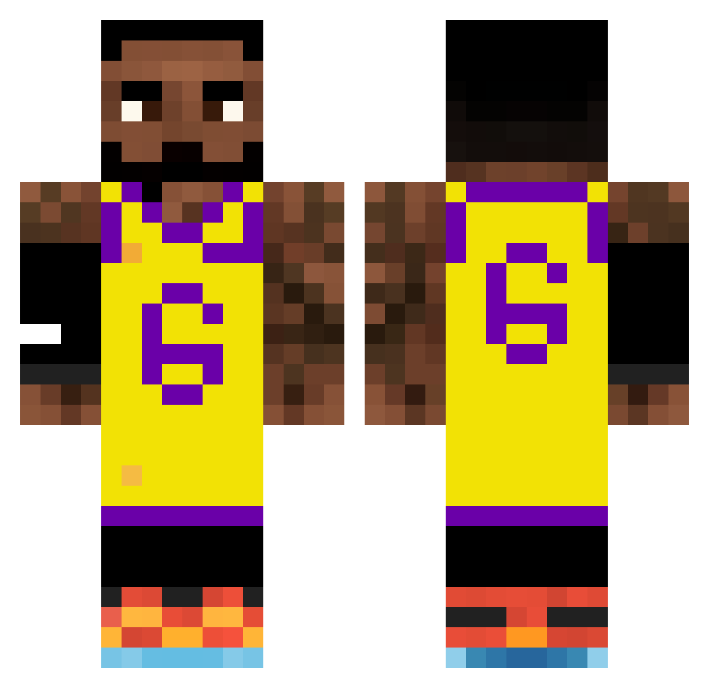 LanKabel08 Minecraft skin, front and back view