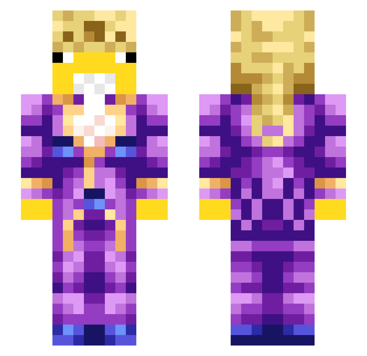 SmallGremlin029 Minecraft skin, front and back view