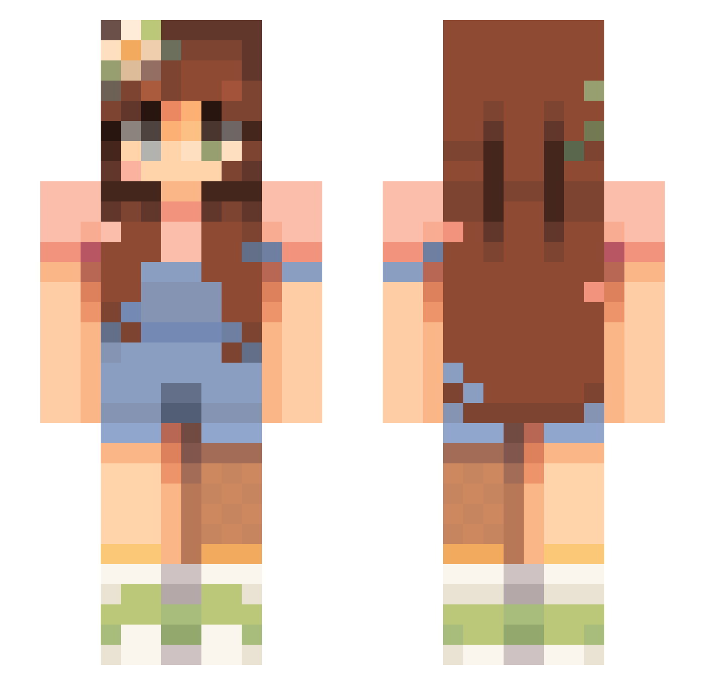 TheFalcon515 Minecraft skin, front and back view