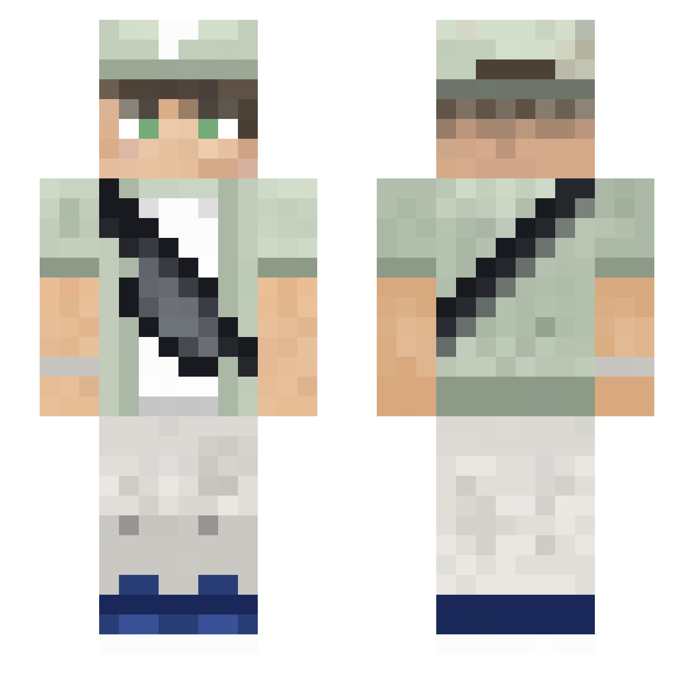 xLemonPay Minecraft skin, front and back view