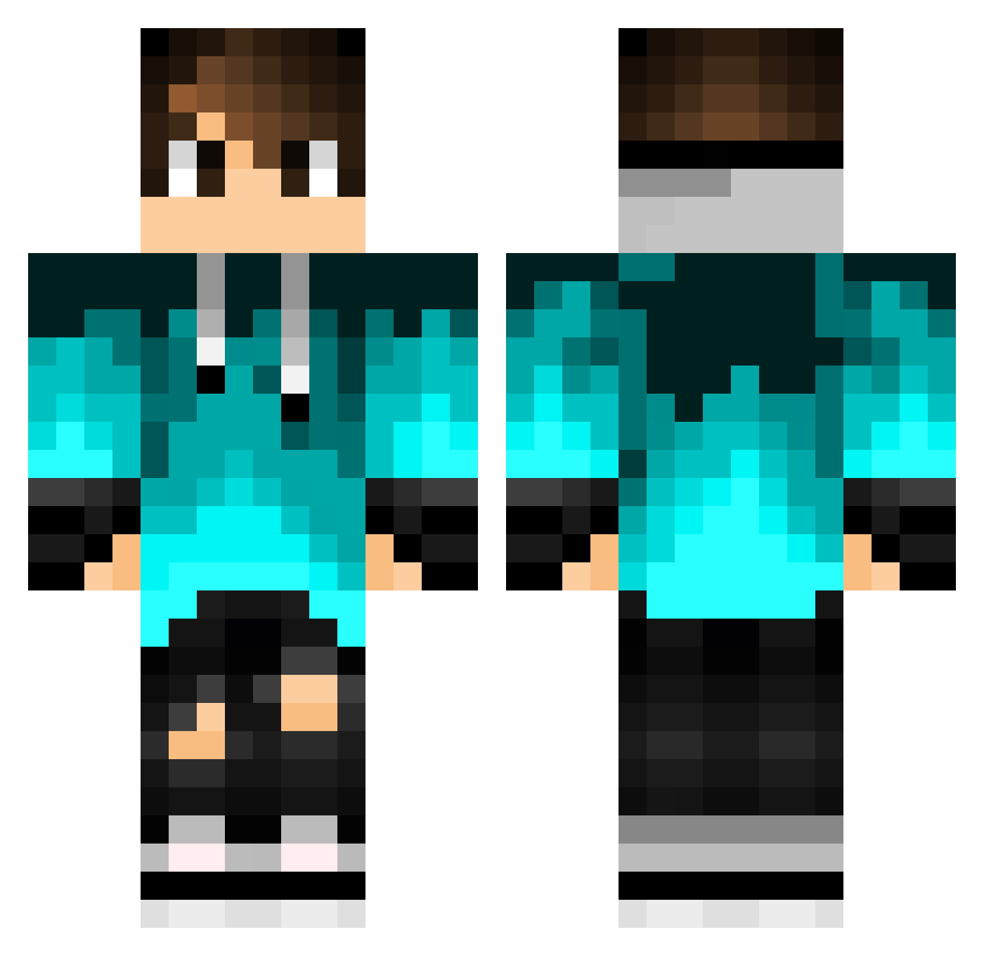 Hey_Hay Minecraft skin, front and back view