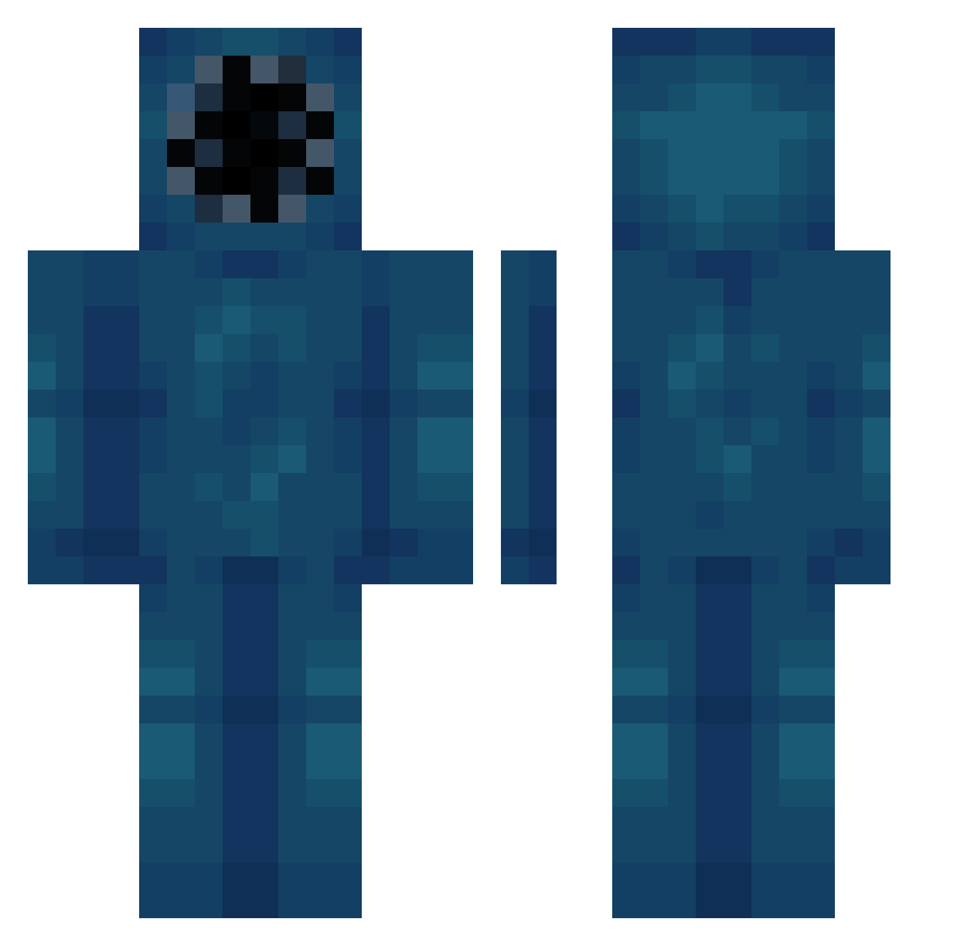 Voidedd__ Minecraft skin, front and back view