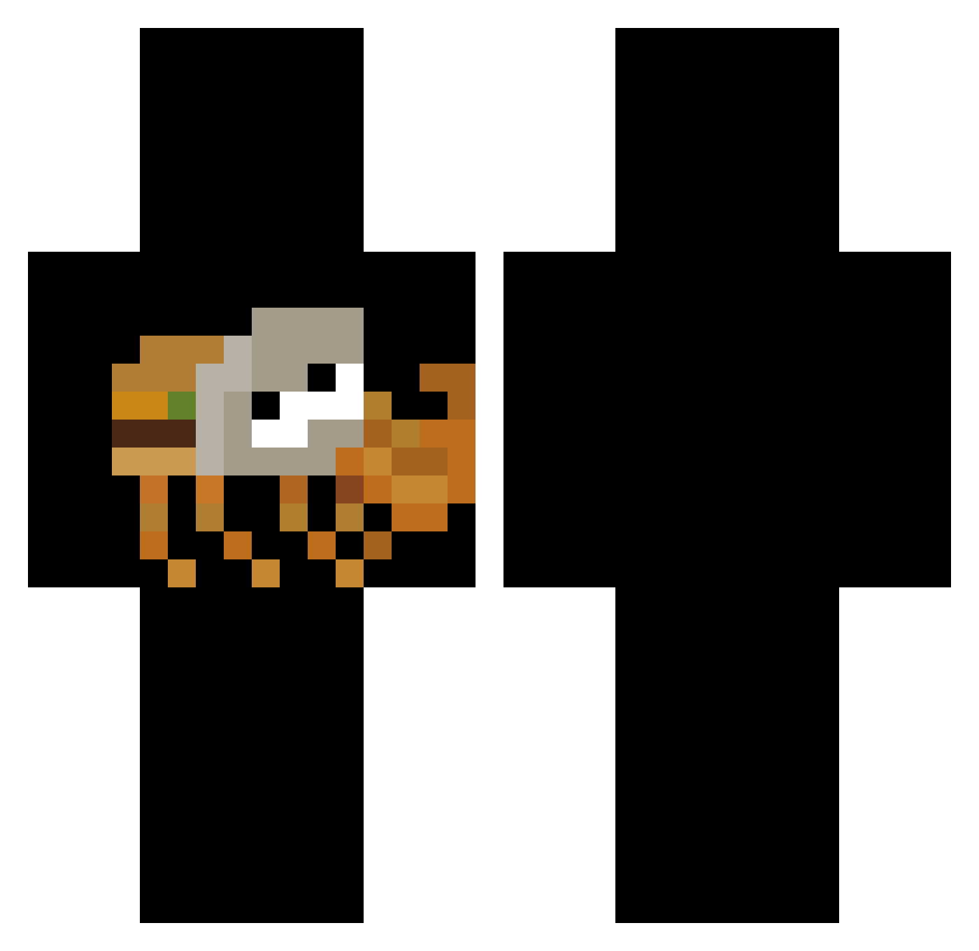 HaydenX2009 Minecraft skin, front and back view