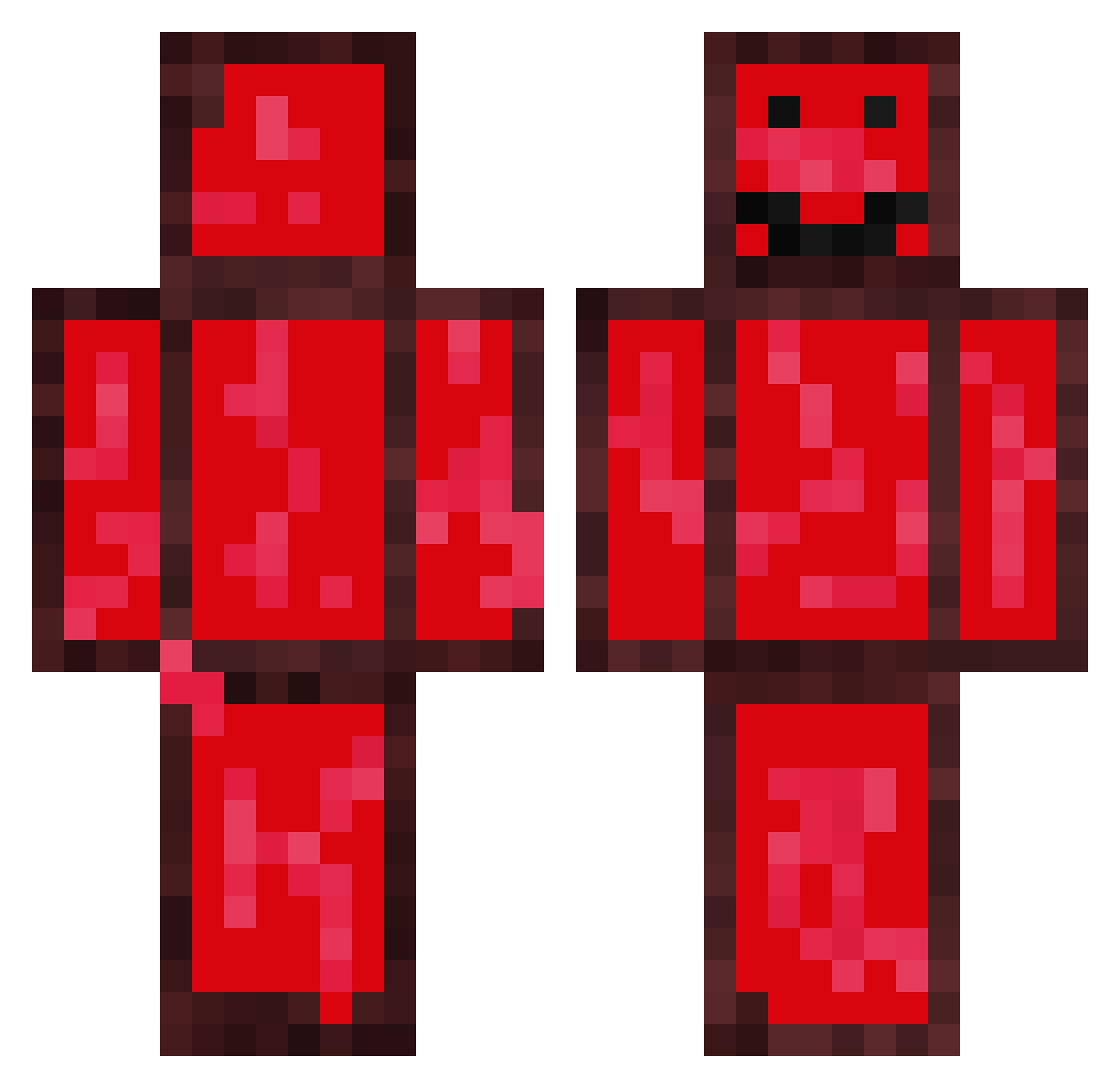 jam69696969 Minecraft skin, front and back view