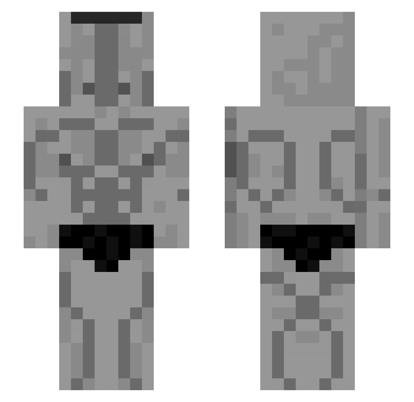 Amir_DFG Minecraft skin, front and back view