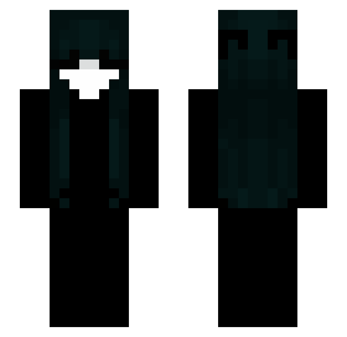 Darkshadowdimend Minecraft skin, front and back view
