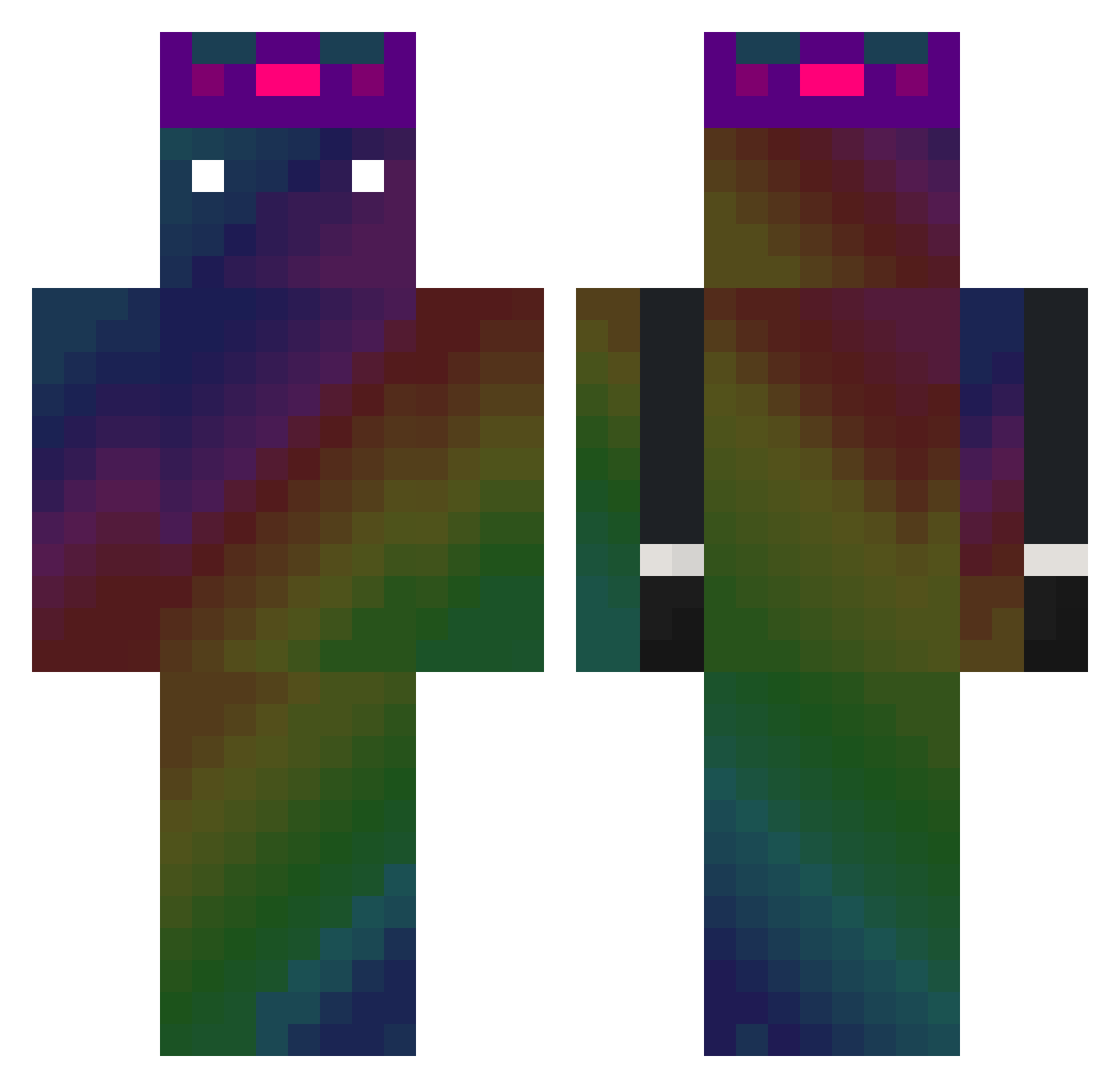 RichAlexander16 Minecraft skin, front and back view