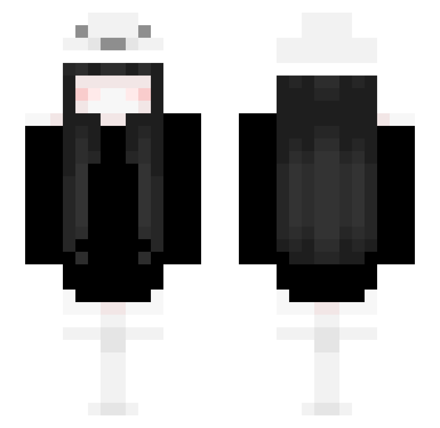 Sinocute Minecraft skin, front and back view