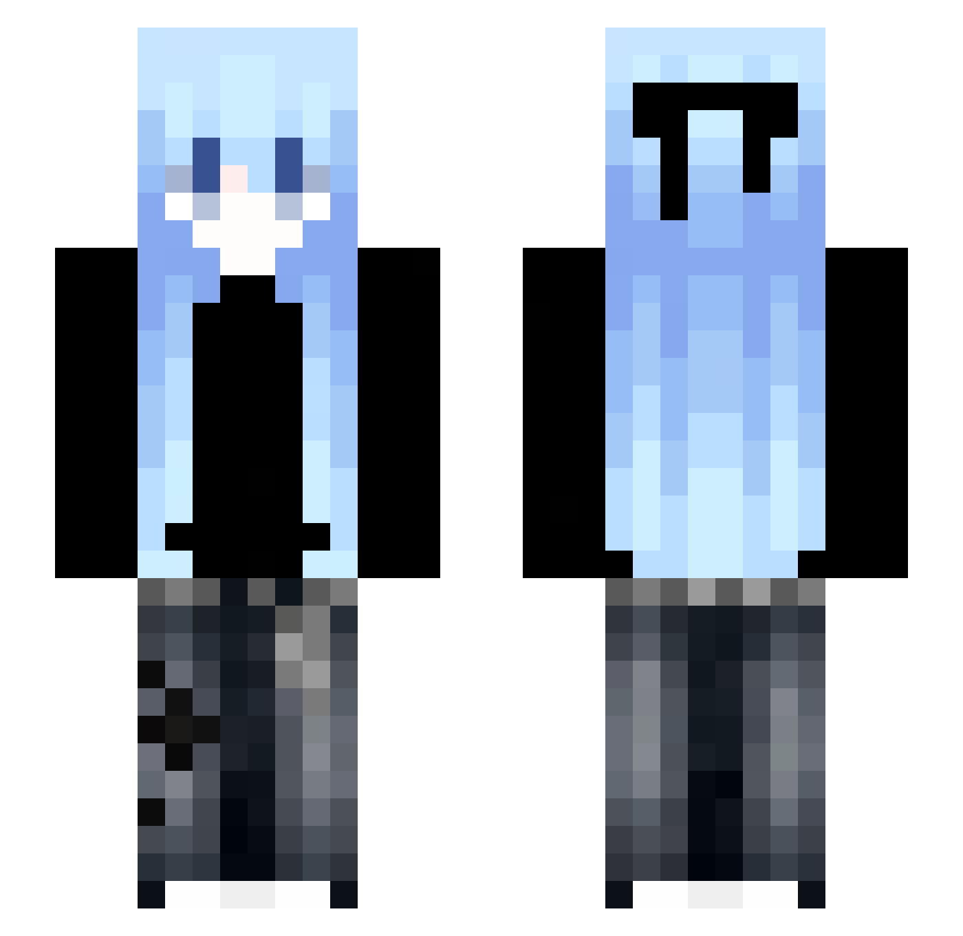 when_pigz_fly_11 Minecraft skin, front and back view