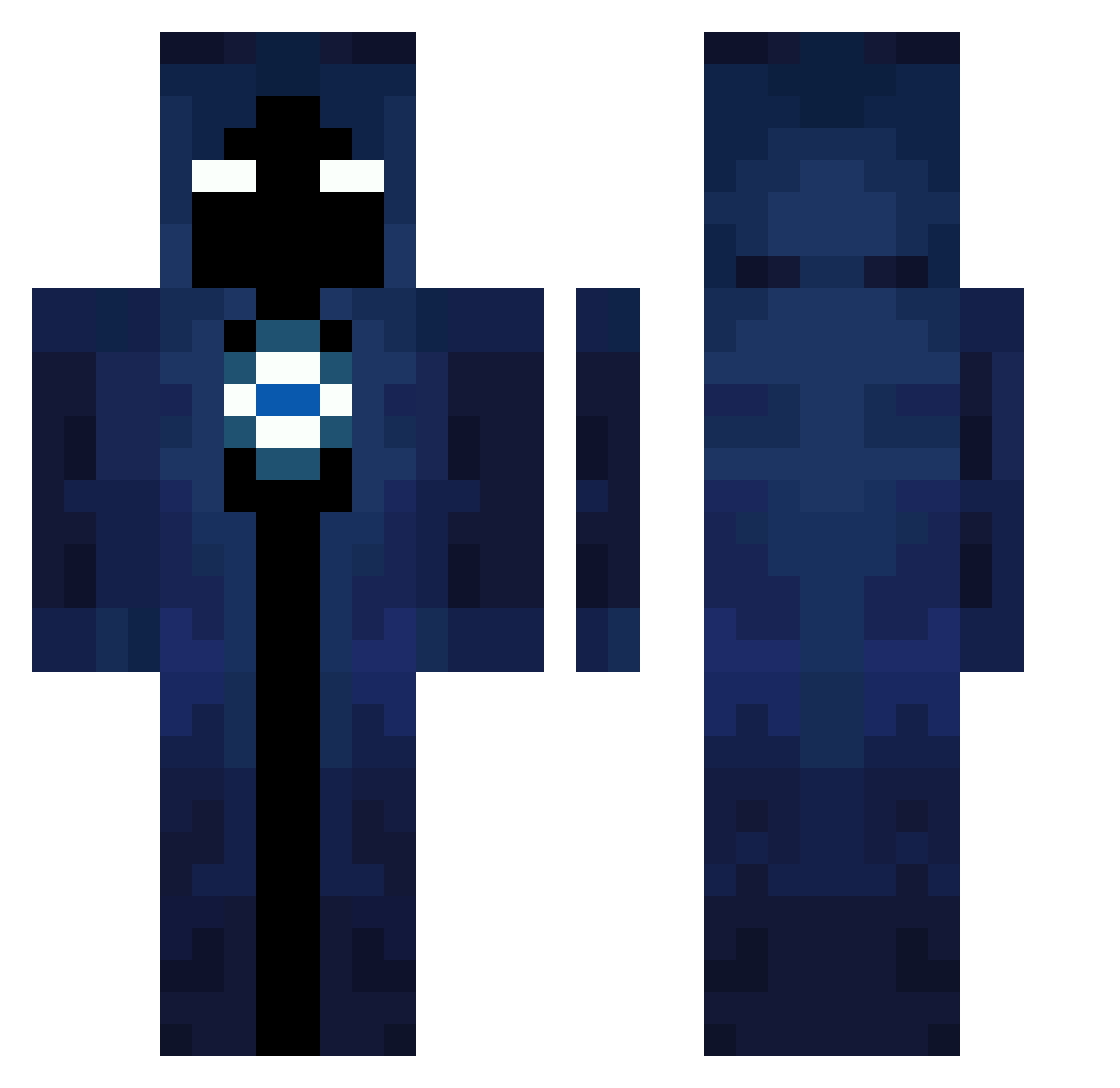 kolezka Minecraft skin, front and back view