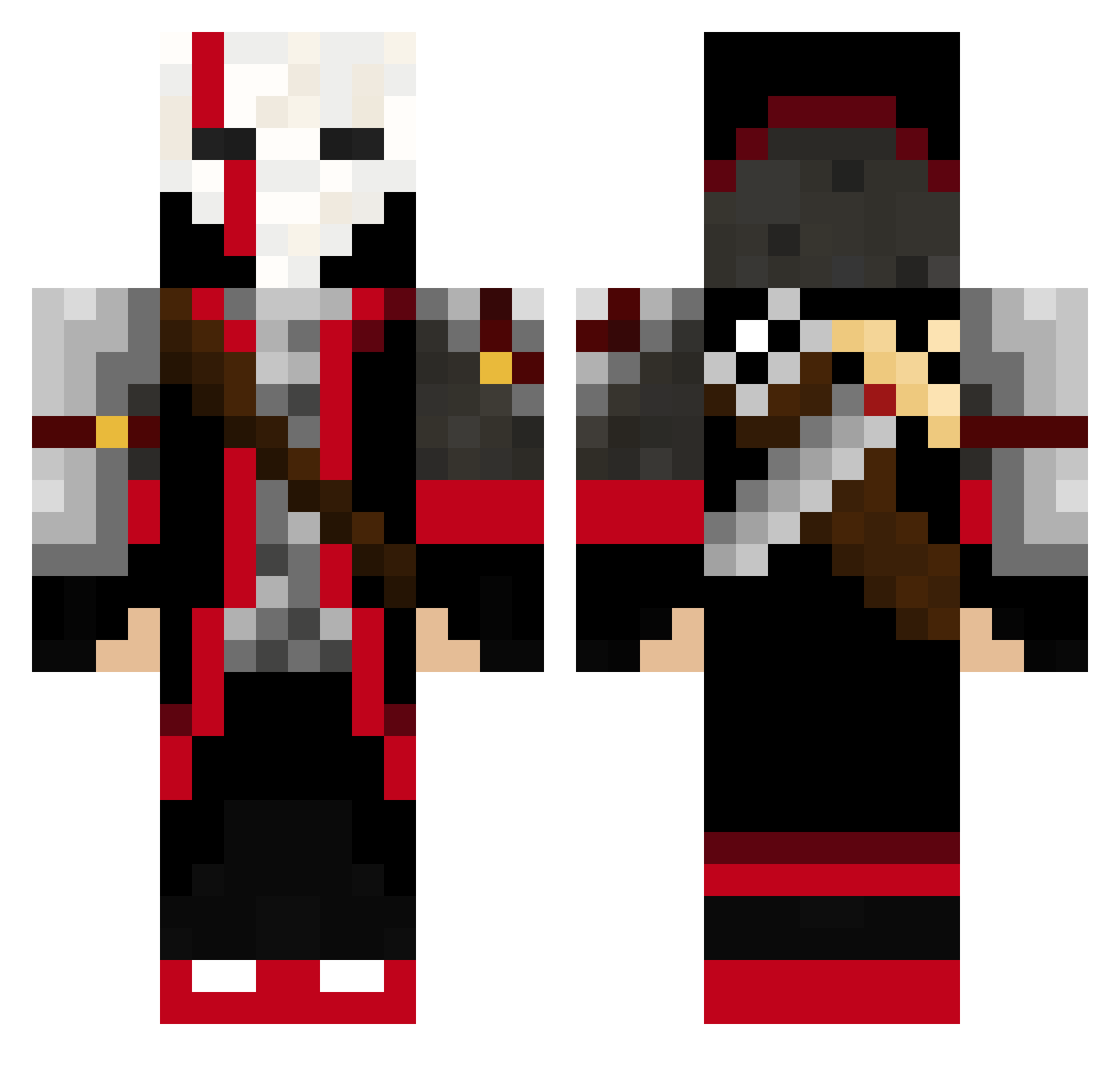 Lingading167 Minecraft skin, front and back view