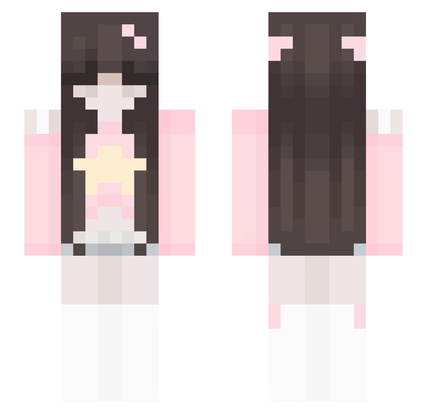 asturyllis Minecraft skin, front and back view