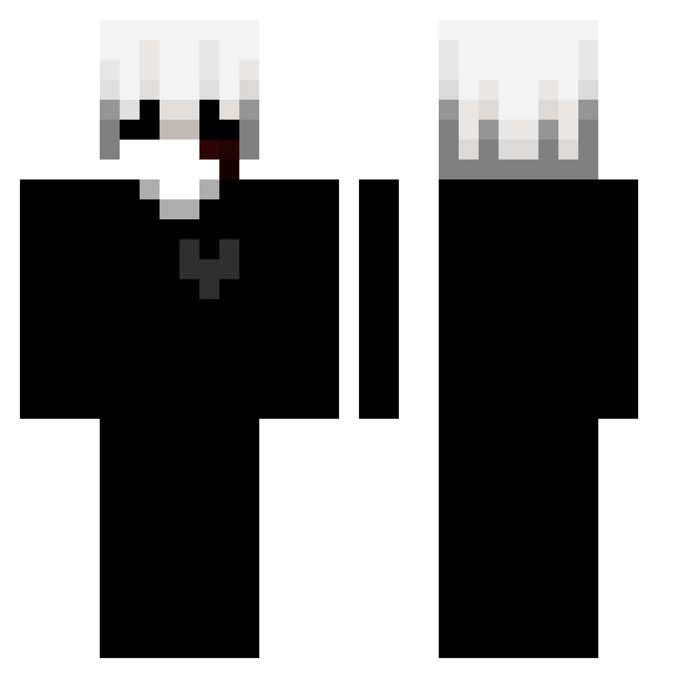 yuni5329 Minecraft skin, front and back view