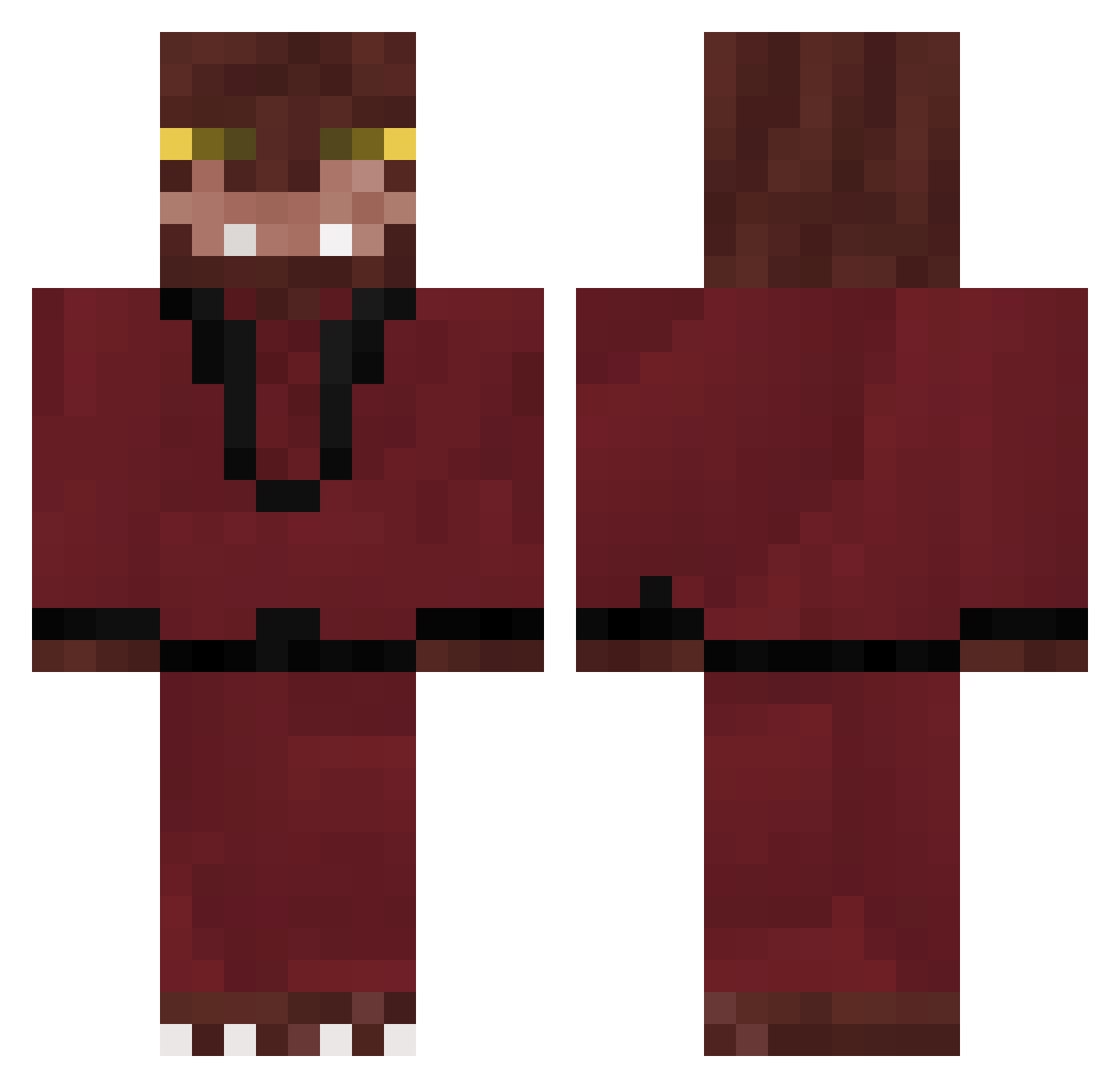 zxw9o Minecraft skin, front and back view