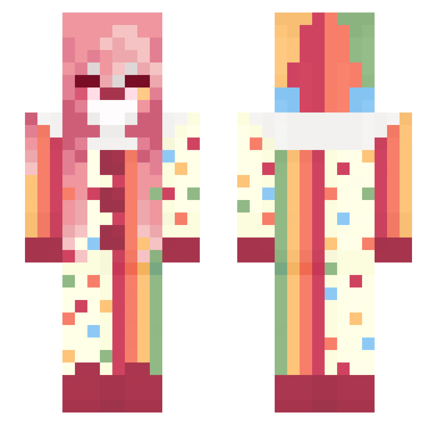 JavaKonsole Minecraft skin, front and back view