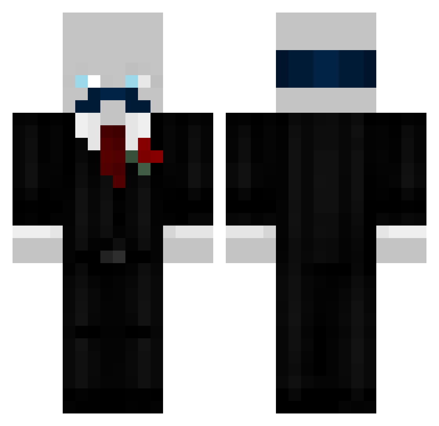 felixwas1234 Minecraft skin, front and back view
