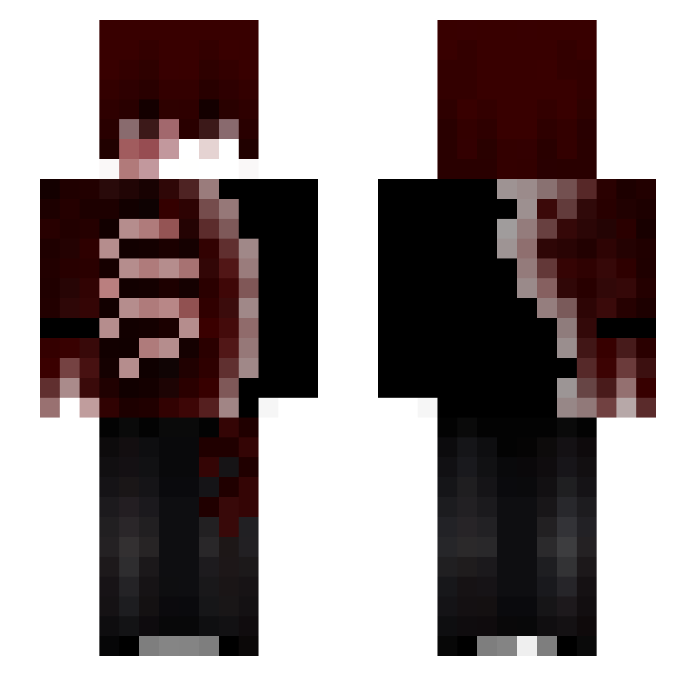 MyMaJestY_ Minecraft skin, front and back view