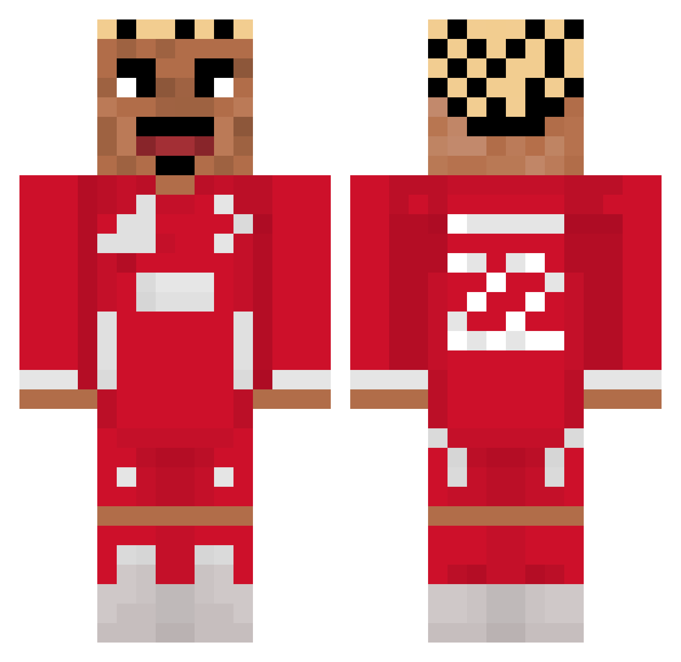 InDirRein69 Minecraft skin, front and back view