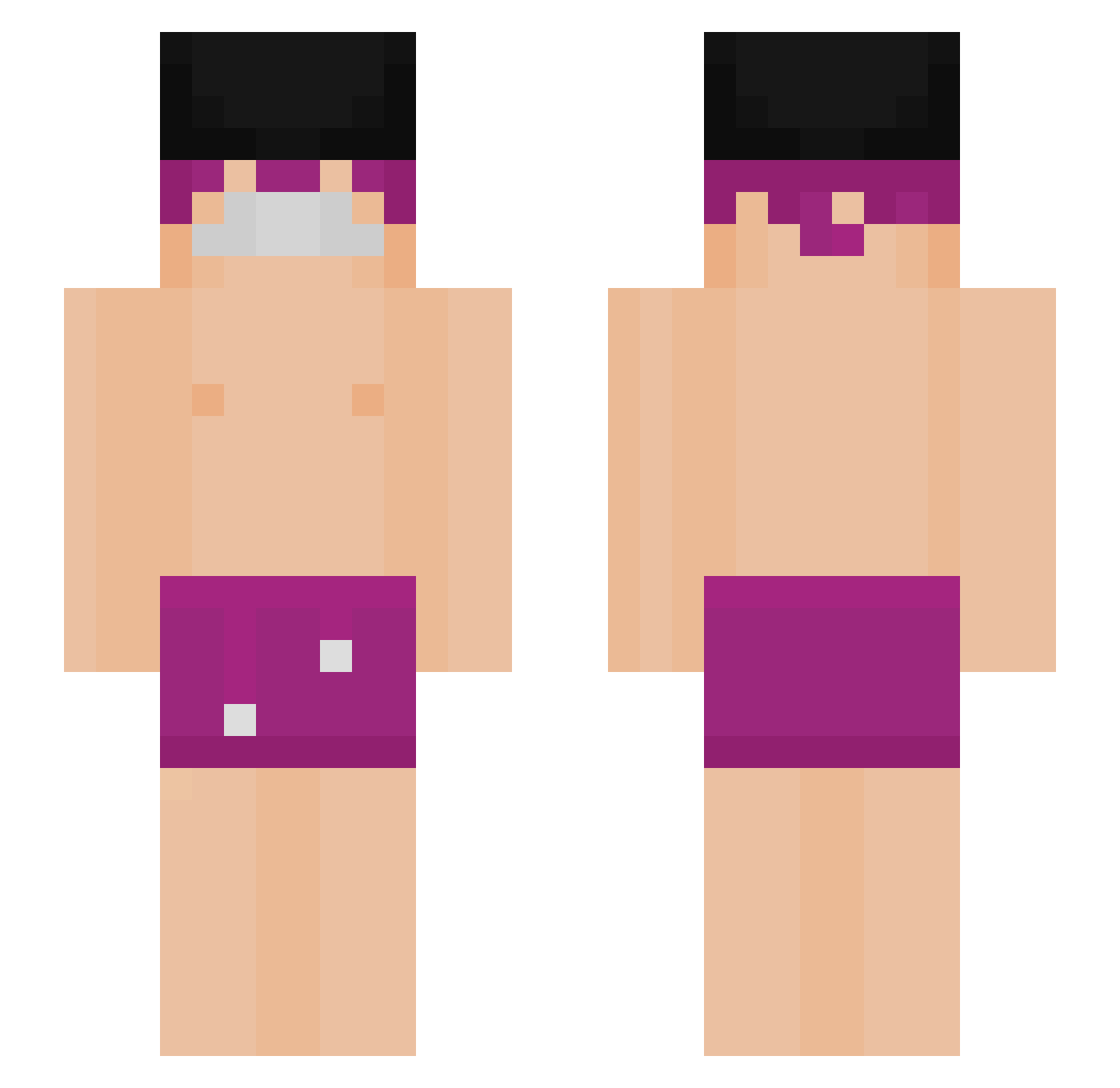 zzeeddd Minecraft skin, front and back view