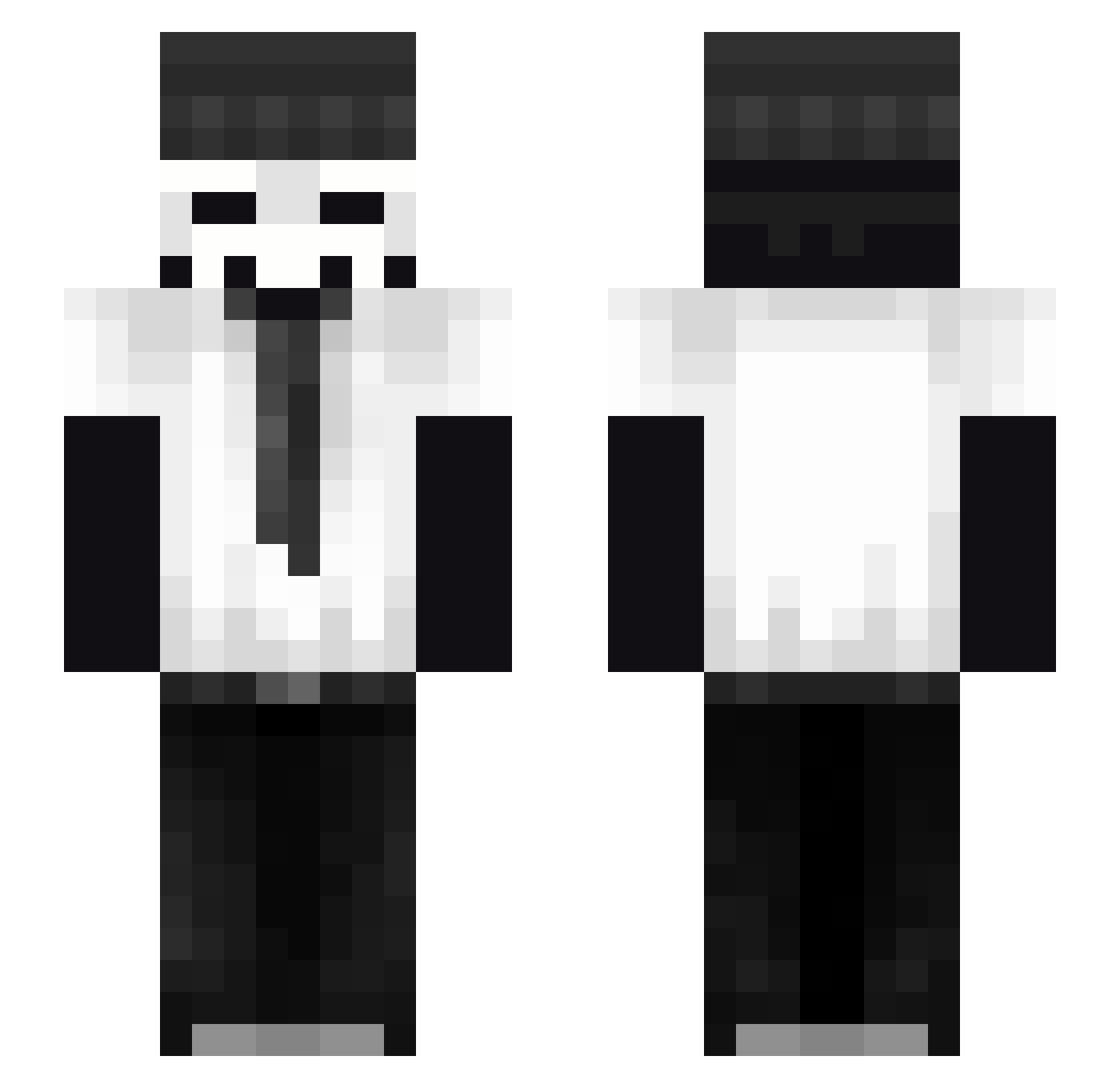 Sogru Minecraft skin, front and back view