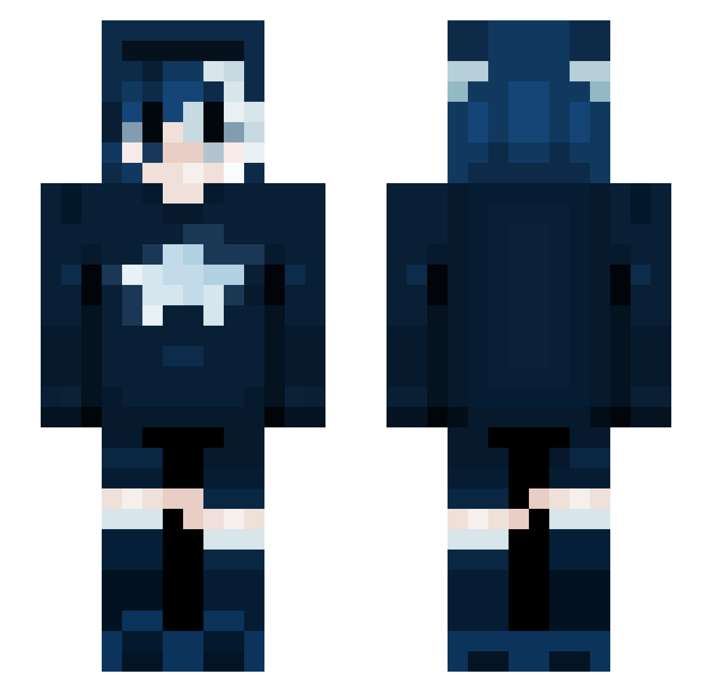 myermuch Minecraft skin, front and back view