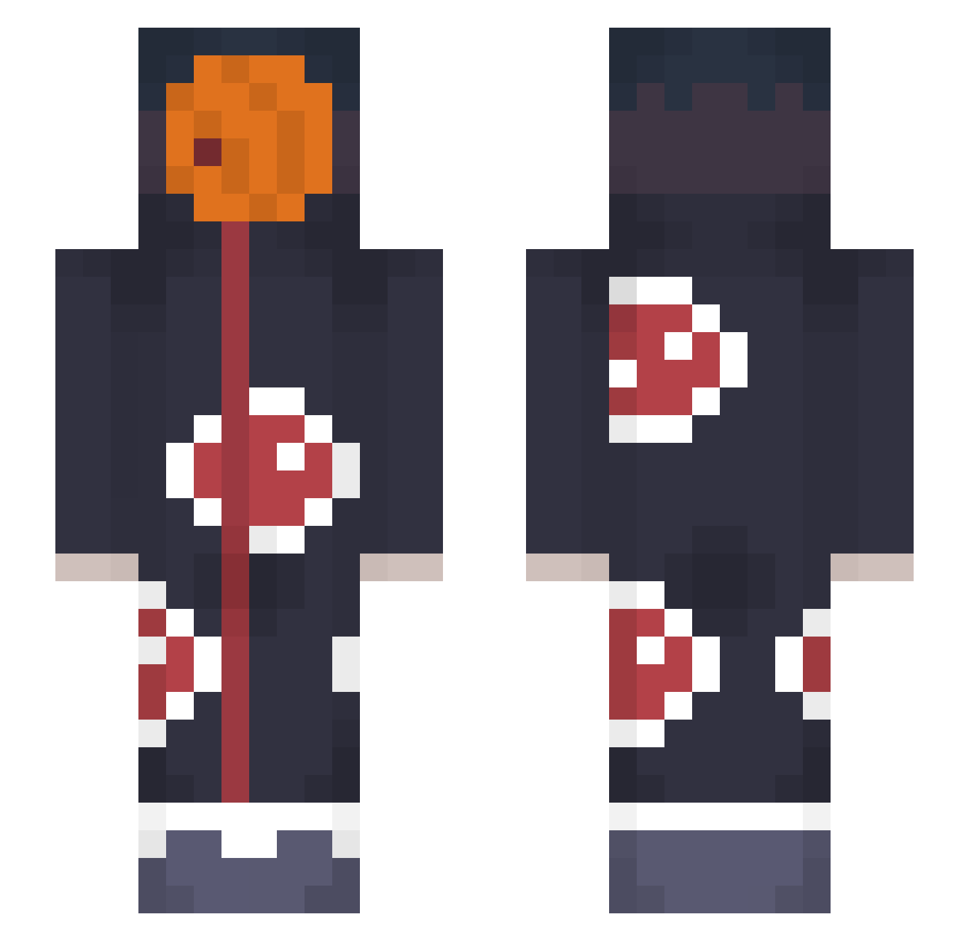 Reyuu13 Minecraft skin, front and back view