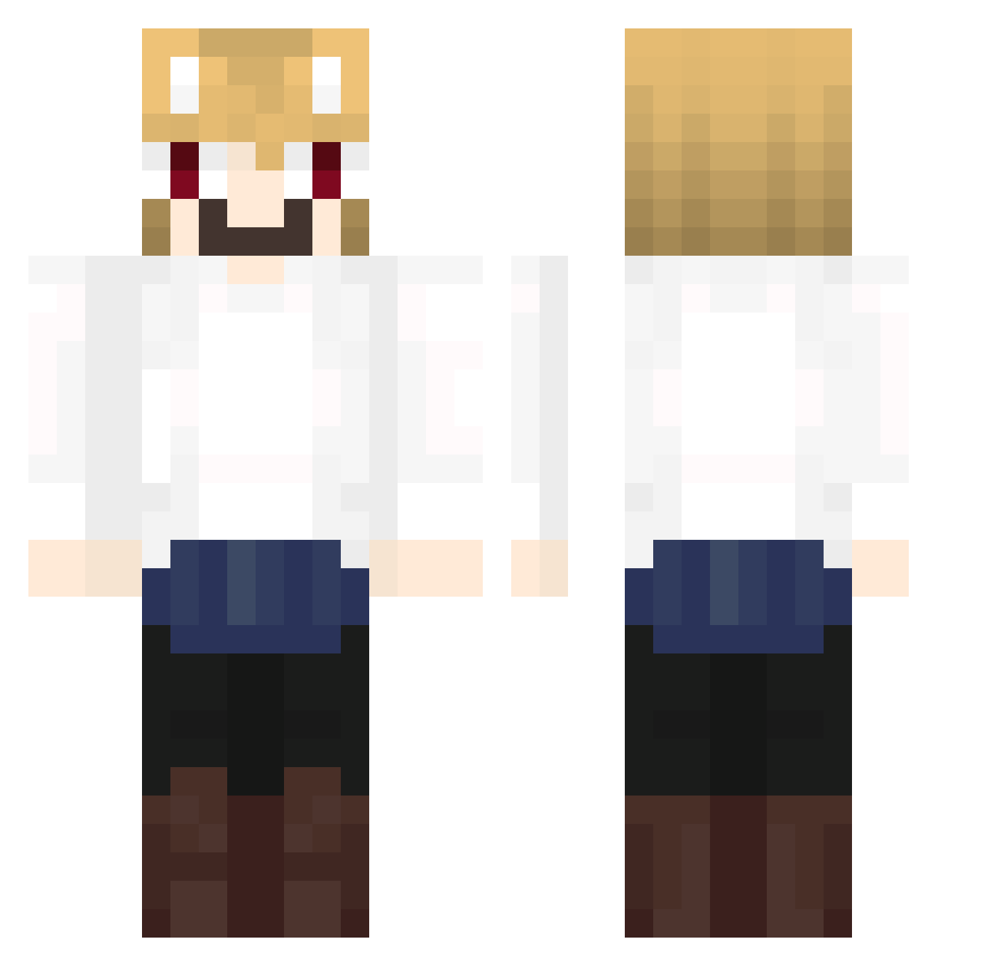 CachaViejas1000 Minecraft skin, front and back view