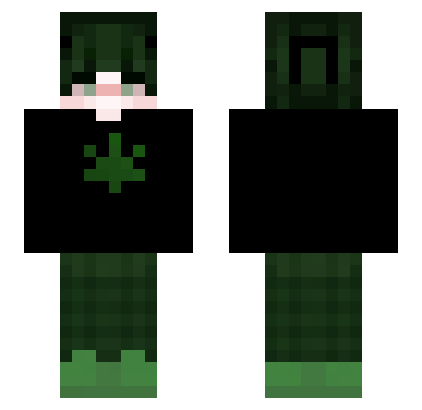 Sumier_ Minecraft skin, front and back view