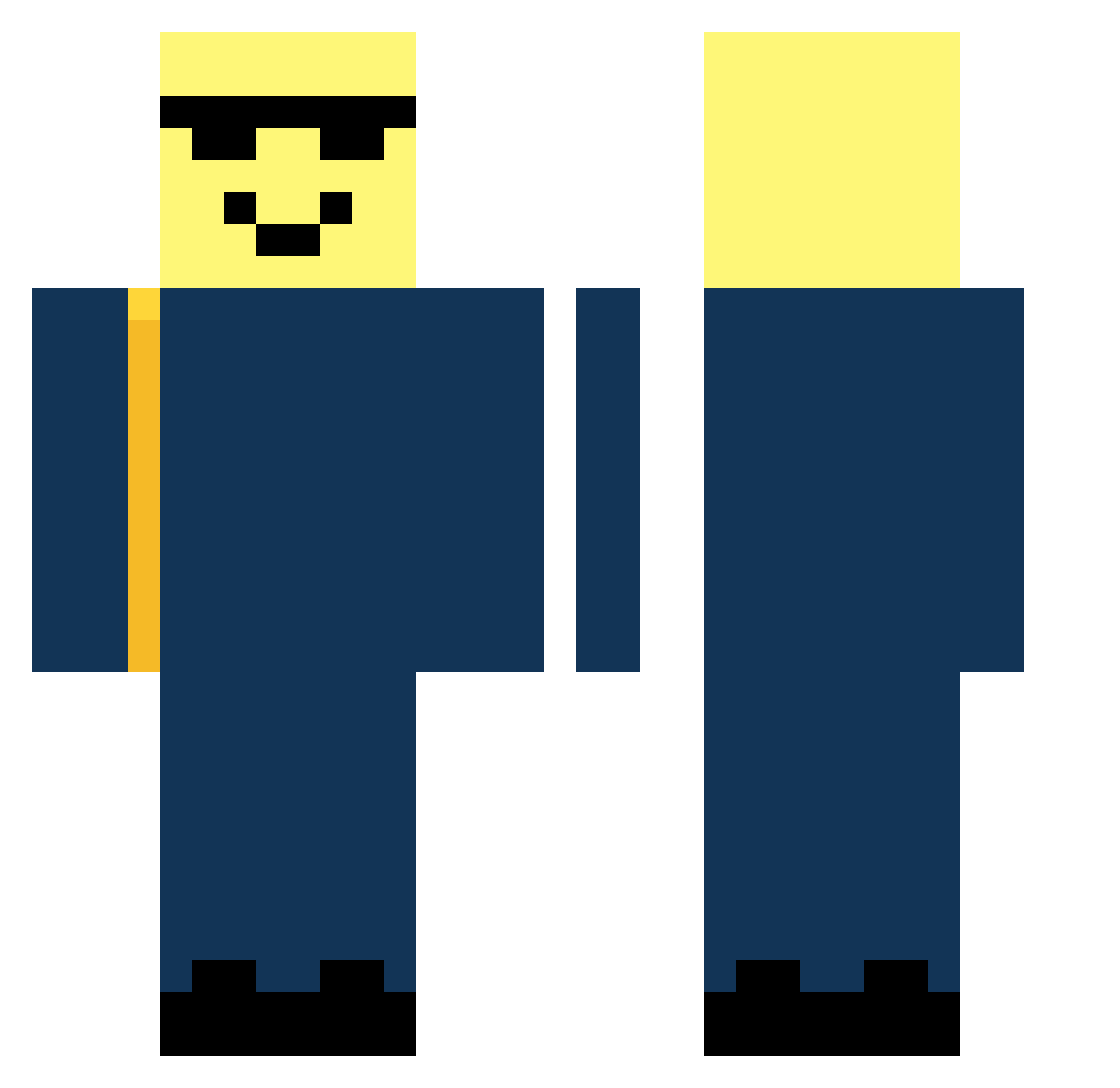 ppatrick000 Minecraft skin, front and back view