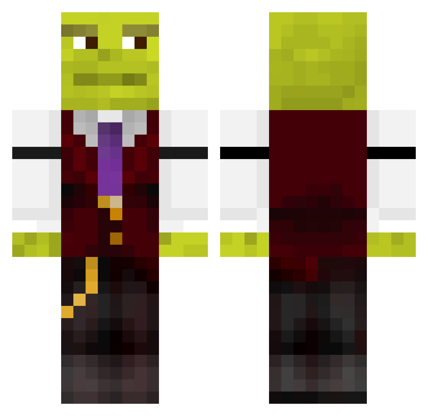 TheMug_ Minecraft skin, front and back view