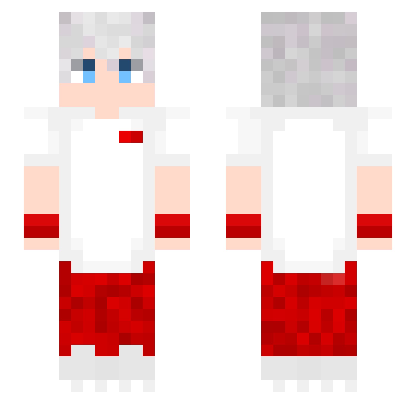 vkiesto Minecraft skin, front and back view