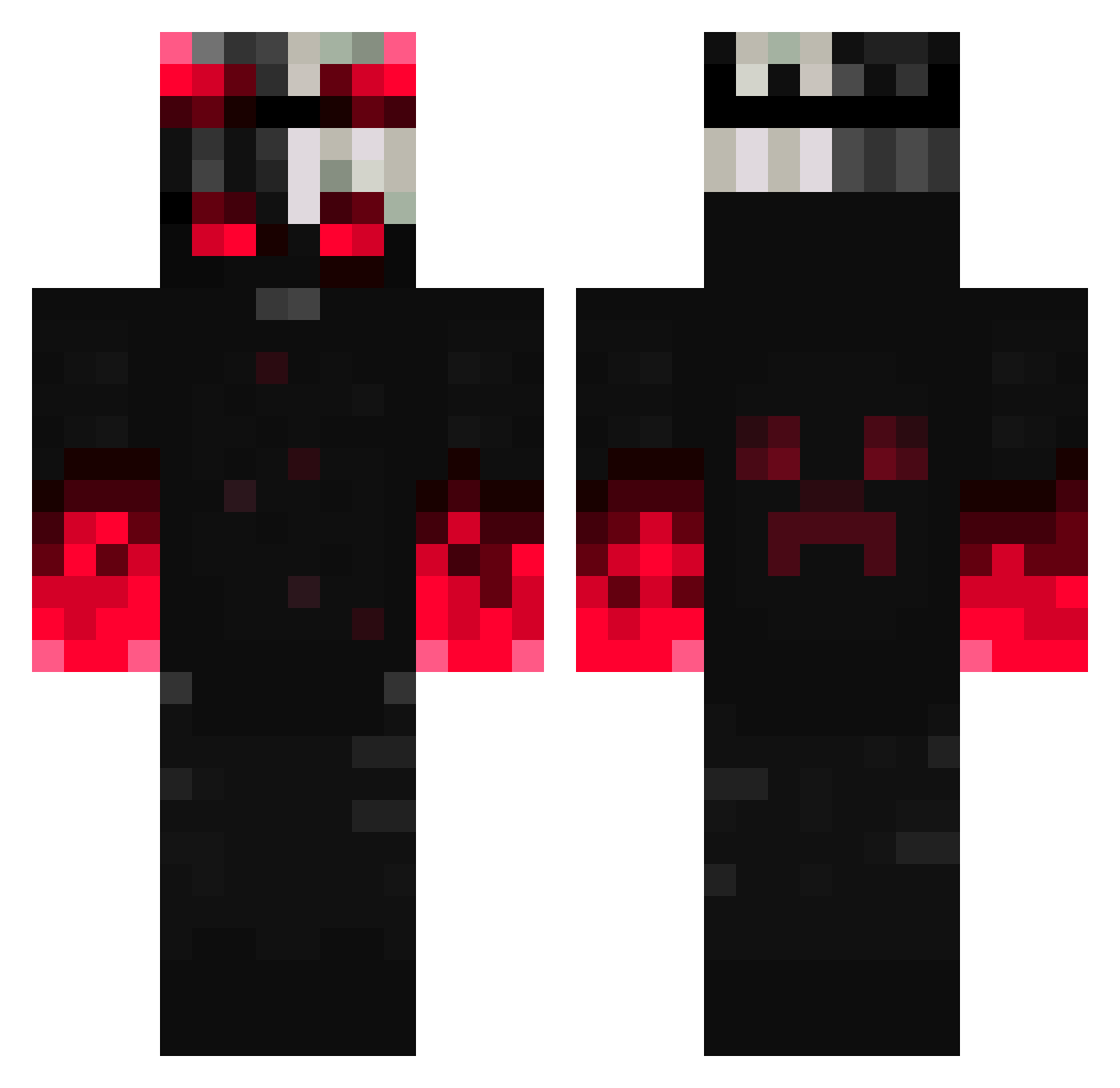 Shobz_ Minecraft skin, front and back view