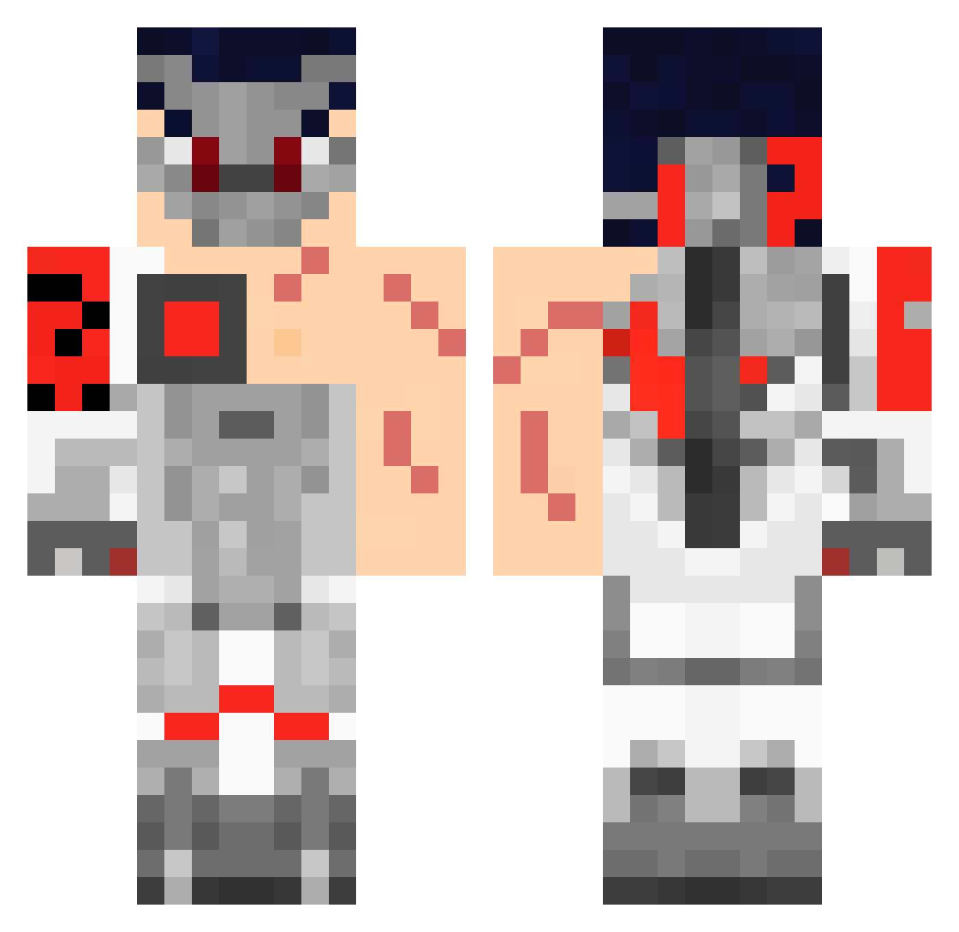 JohnKolibab Minecraft skin, front and back view