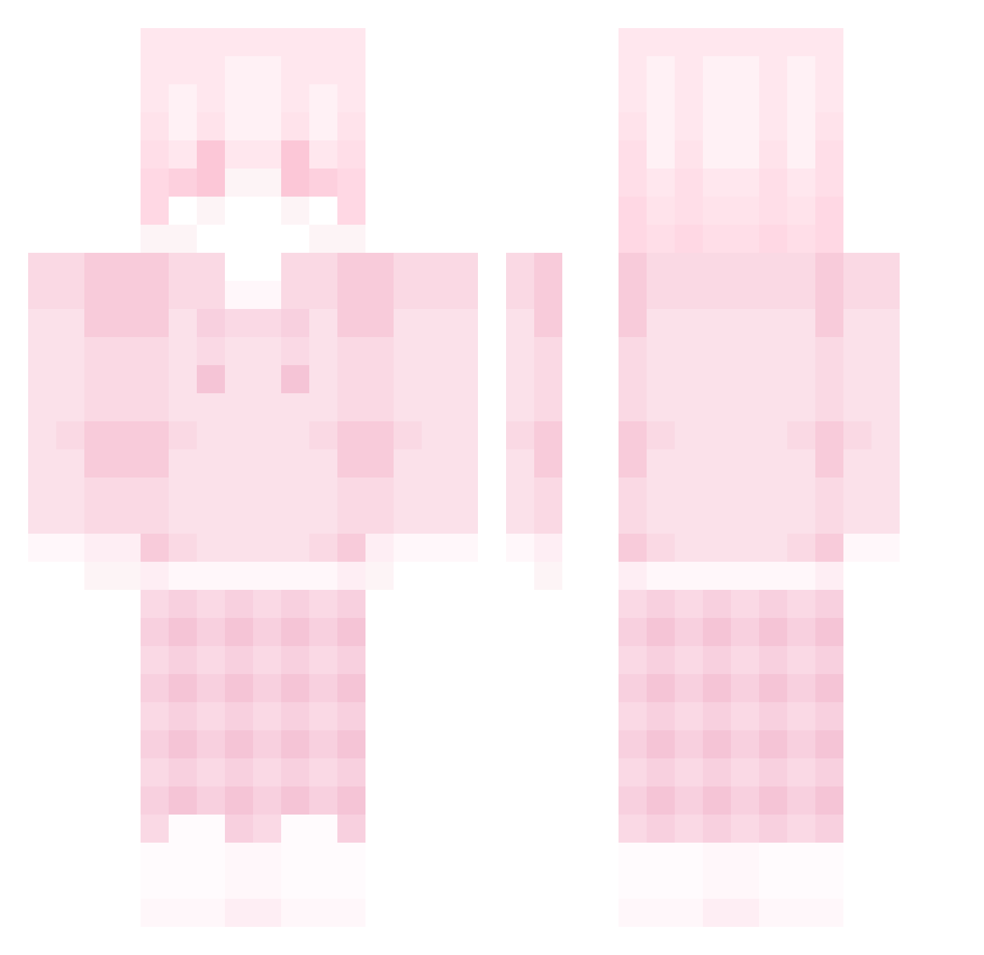 WolvesOverlord Minecraft skin, front and back view