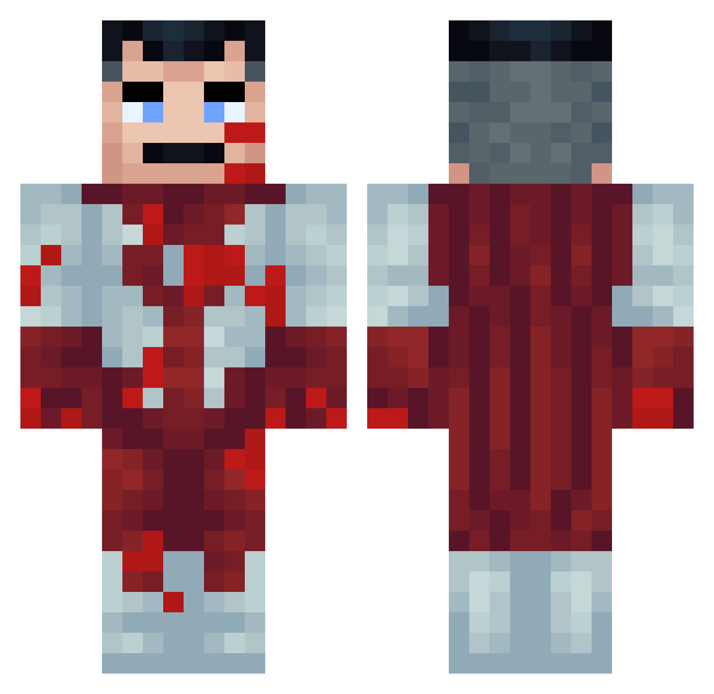 FREZZE112 Minecraft skin, front and back view