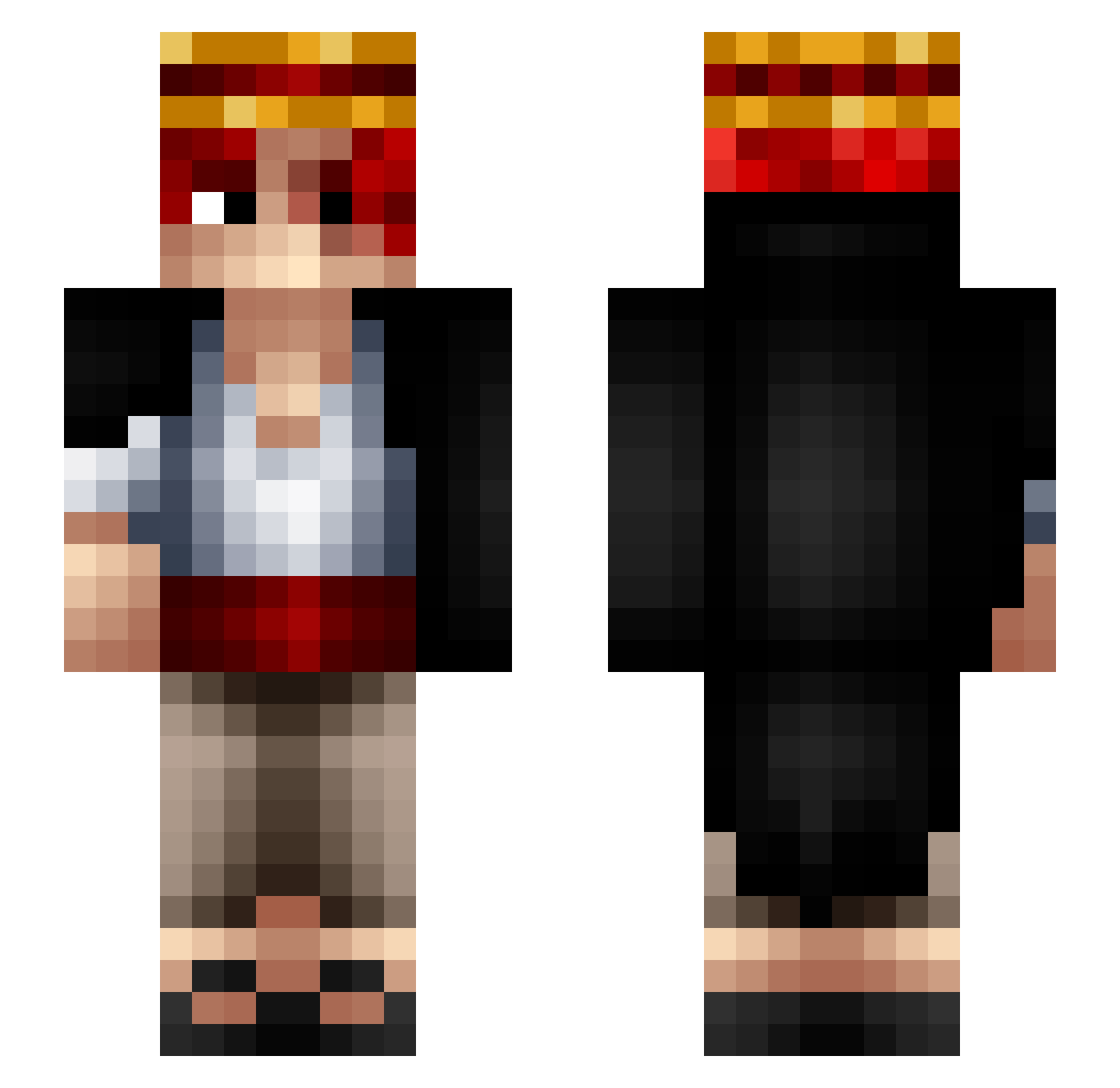 pijus22221 Minecraft skin, front and back view