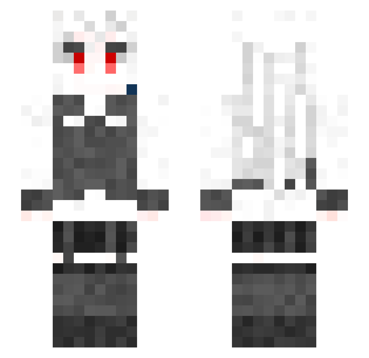 SakurakojiRuna_ Minecraft skin, front and back view