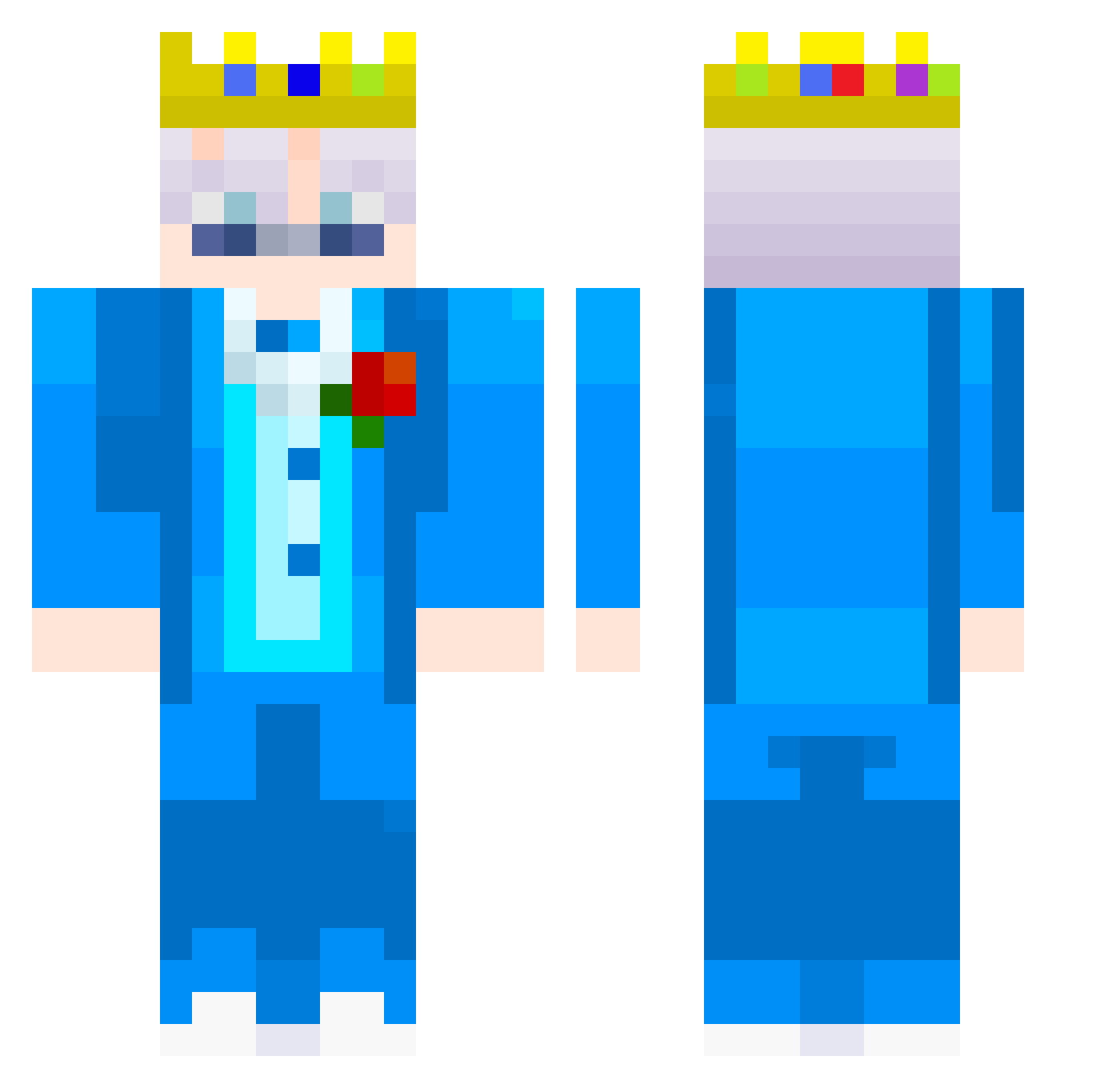 PoisionIvyyy Minecraft skin, front and back view