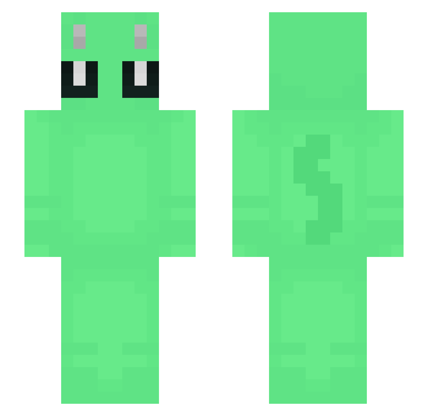 Ulryethan Minecraft skin, front and back view
