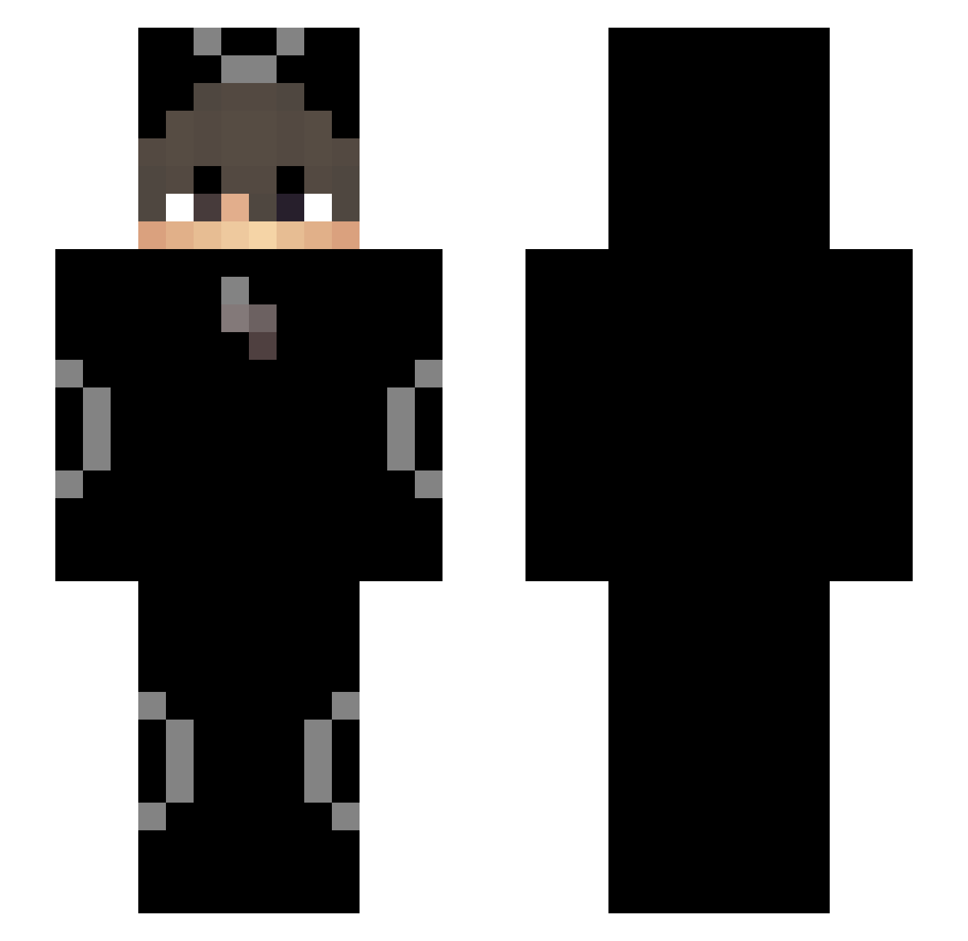 shouzy Minecraft skin, front and back view