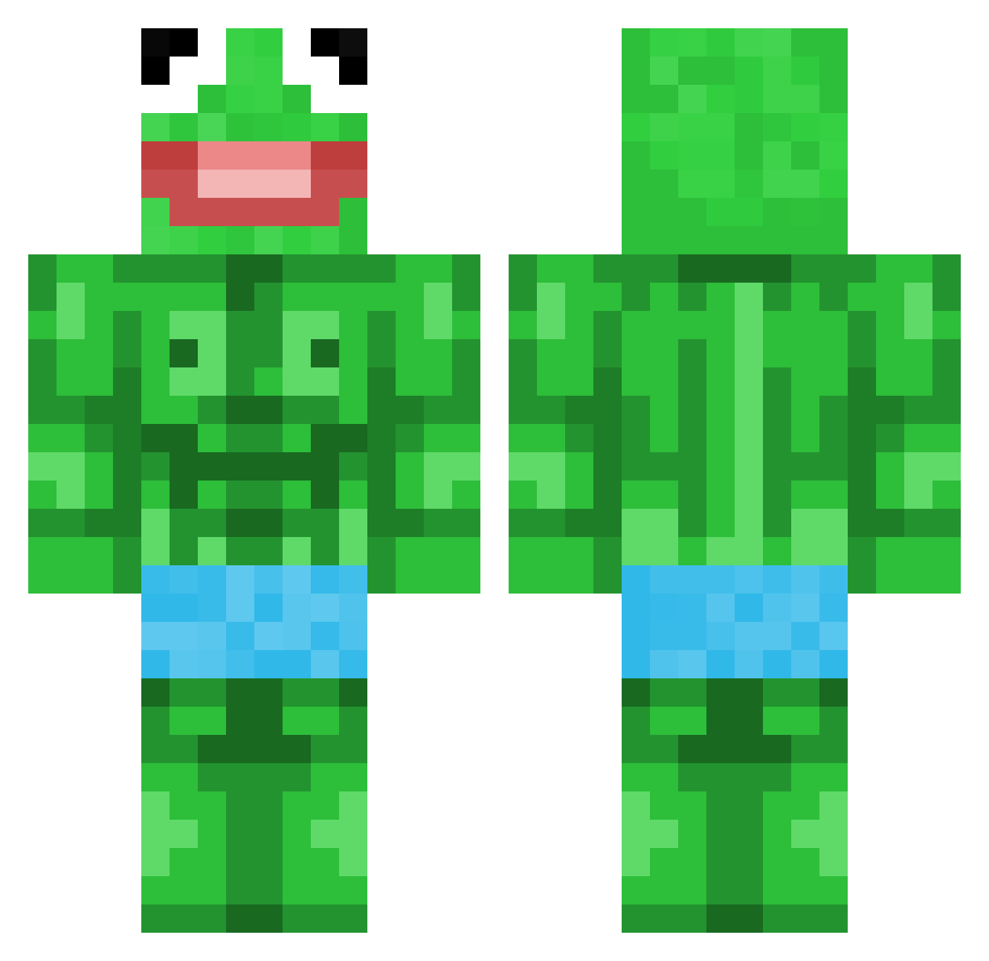 sysmaaaa Minecraft skin, front and back view
