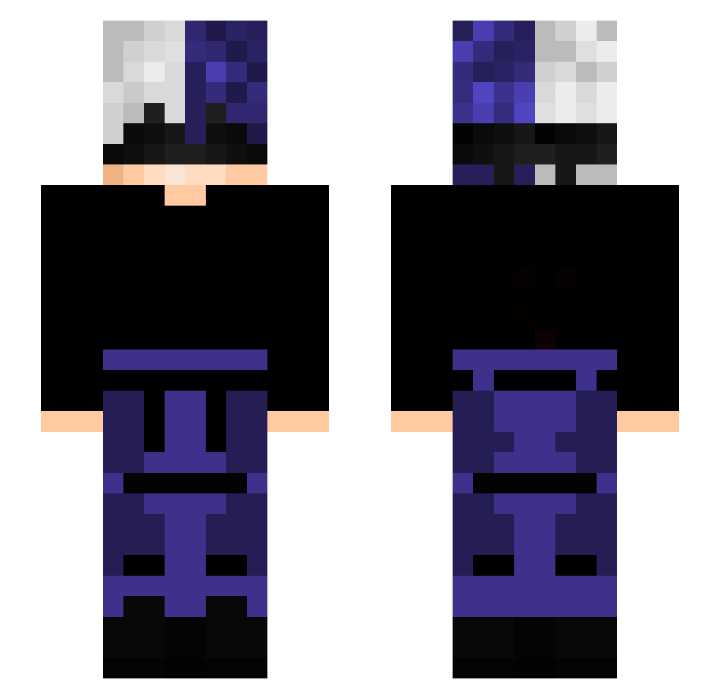 rafail9 Minecraft skin, front and back view