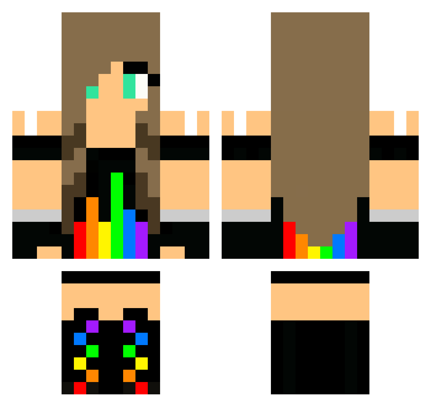 laurensvamq Minecraft skin, front and back view