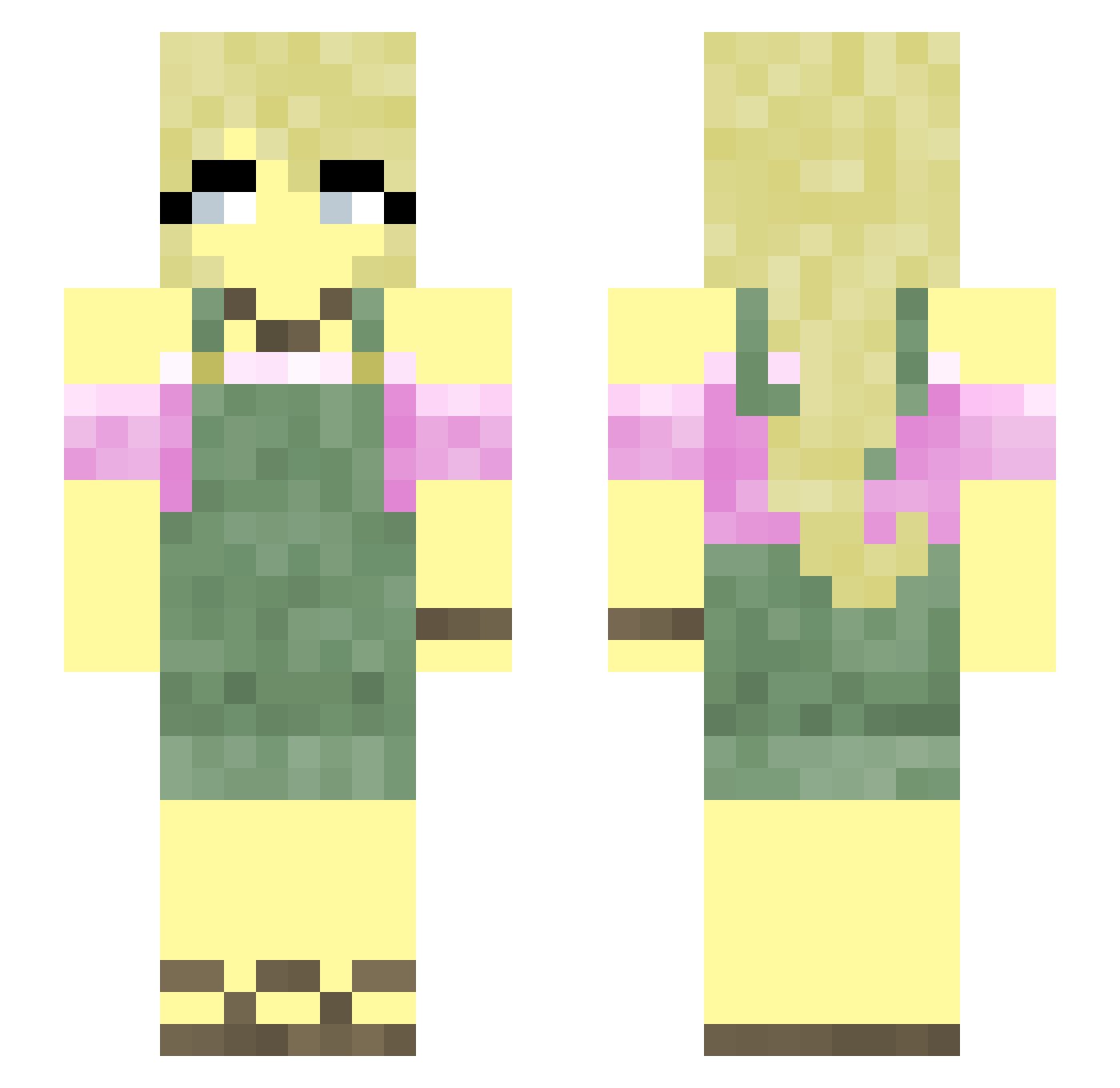 uz7_msmc_vn4 Minecraft skin, front and back view