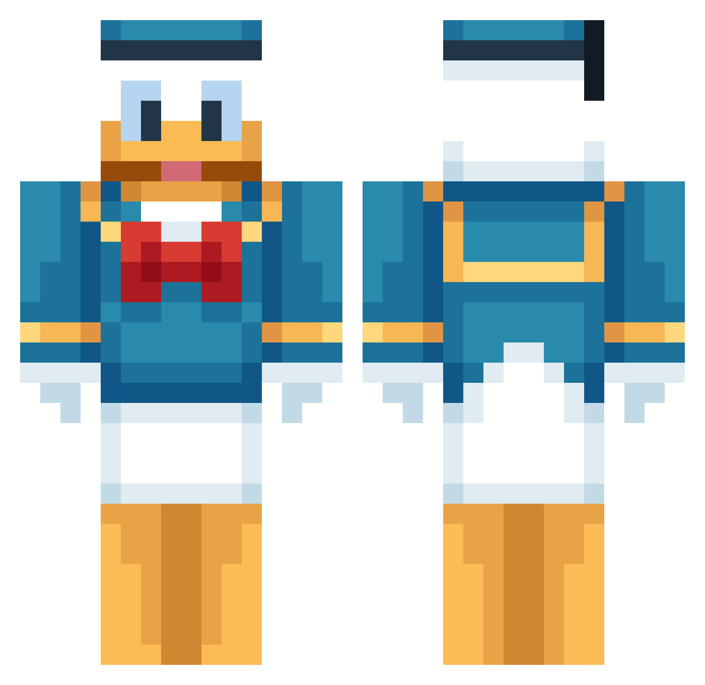 Antonsen1 Minecraft skin, front and back view