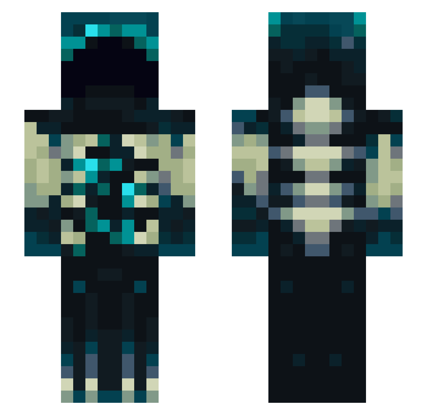 imehk123 Minecraft skin, front and back view