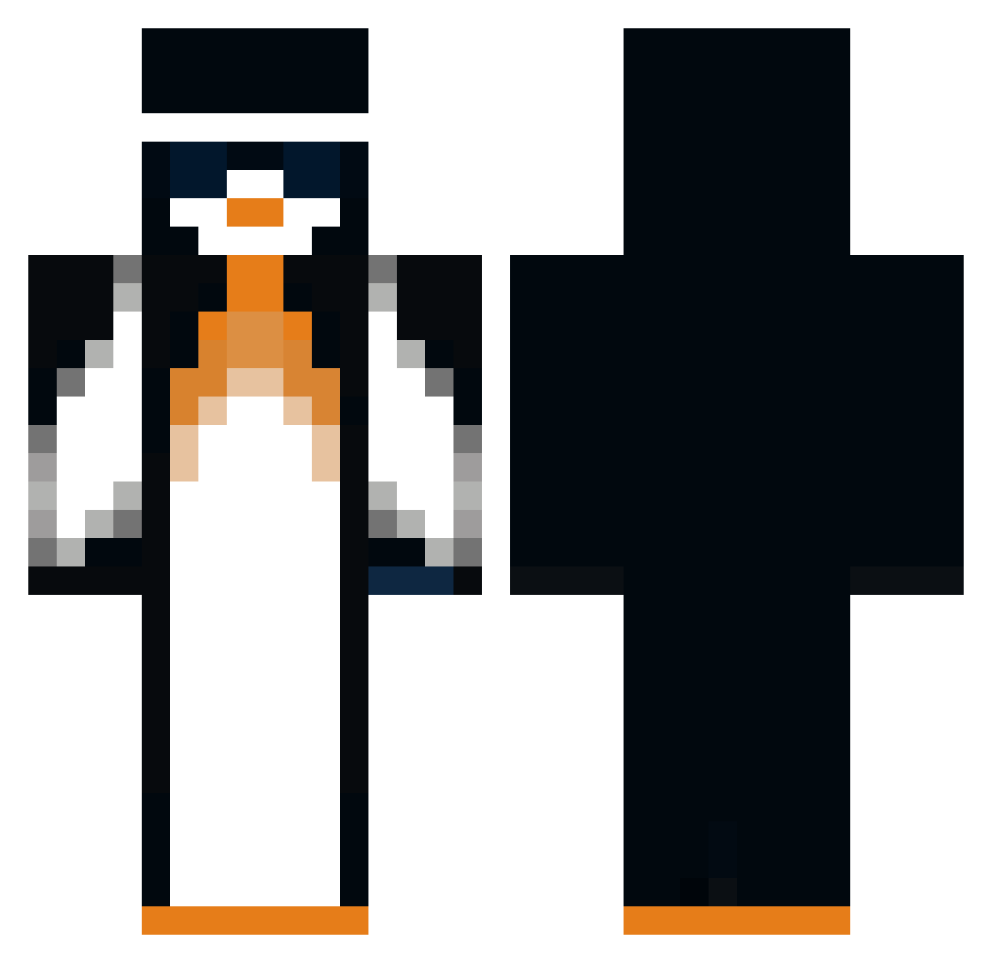 TheVoider777 Minecraft skin, front and back view