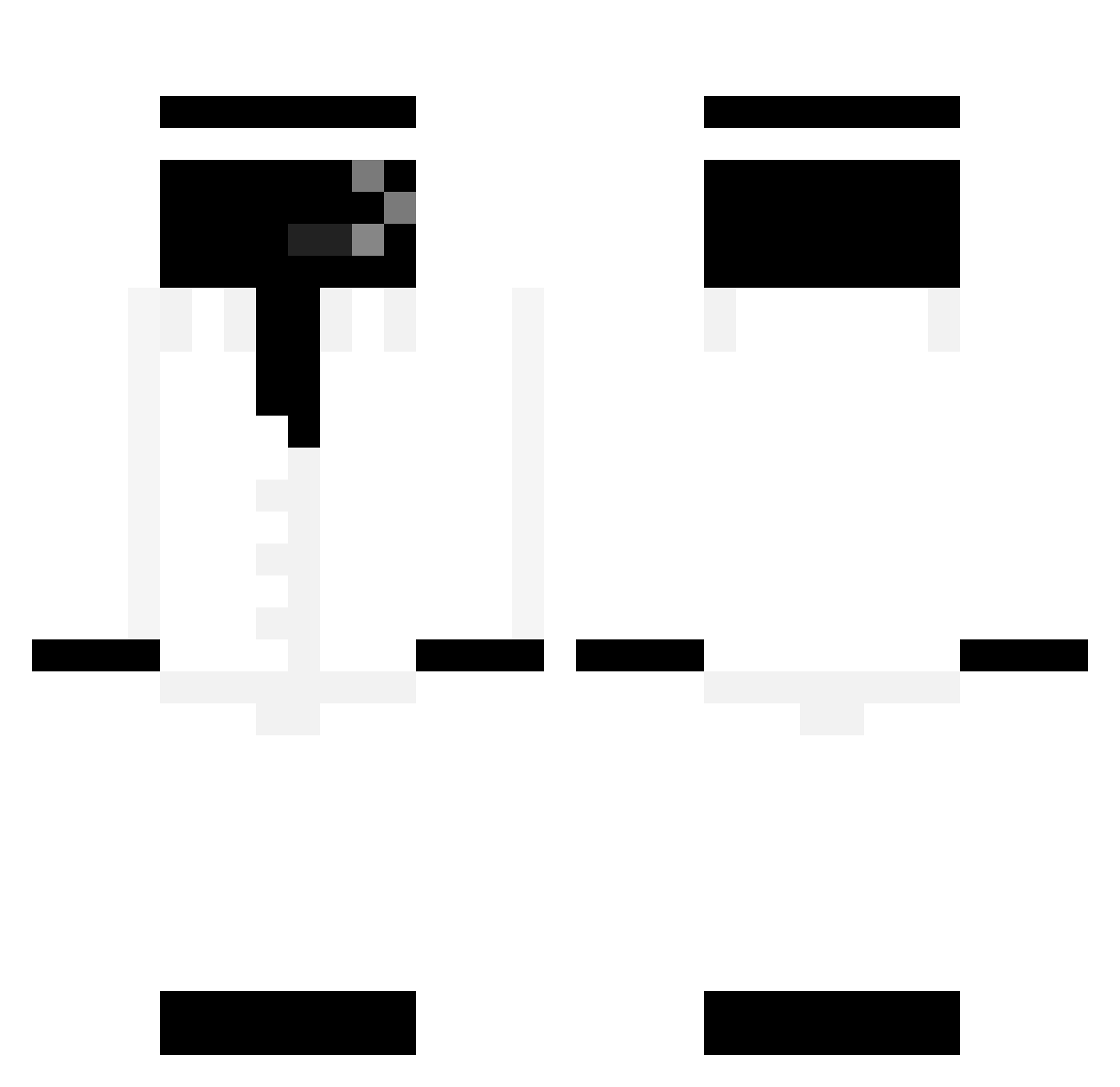 zyuer Minecraft skin, front and back view