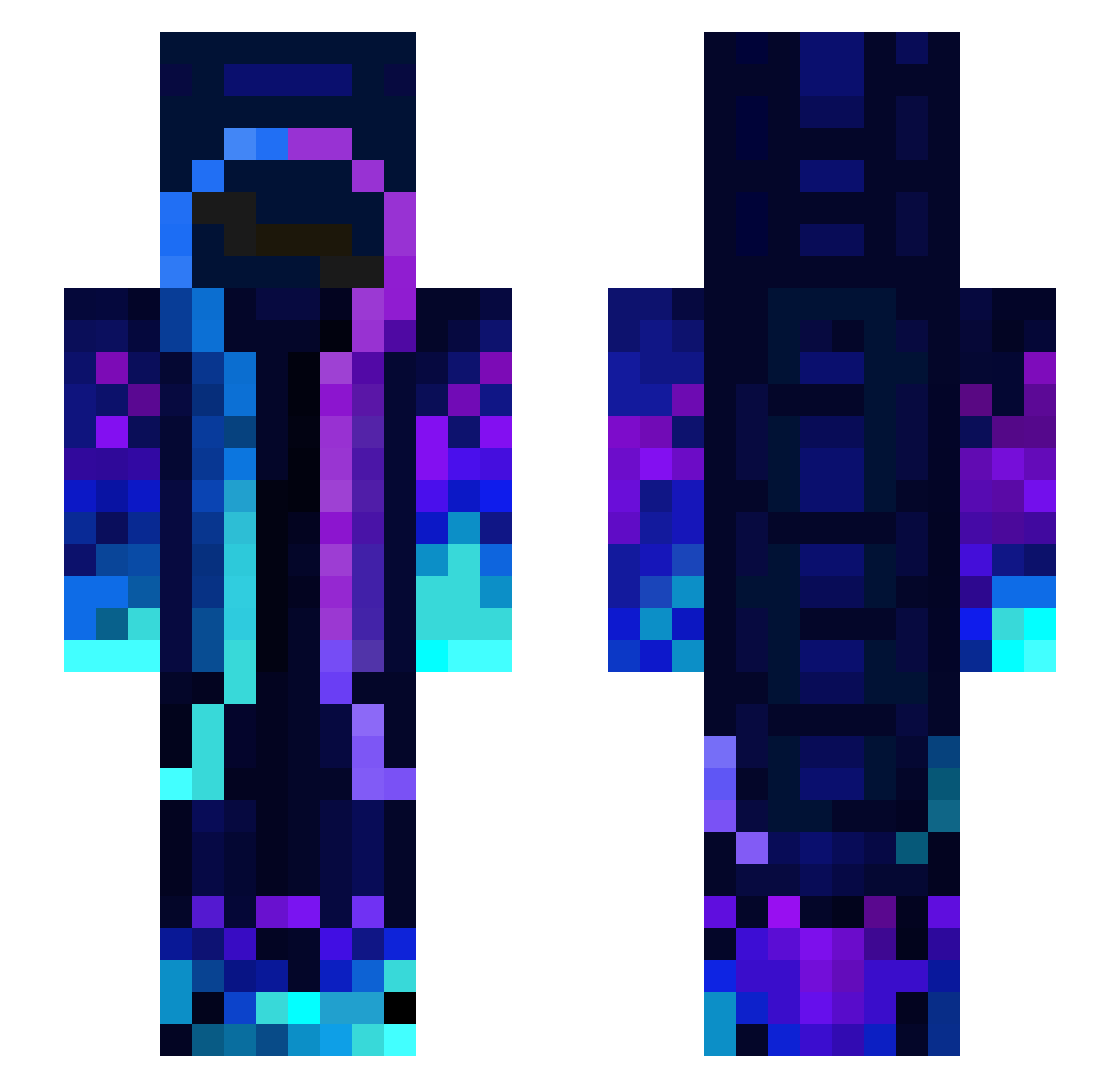 Chico Minecraft skin, front and back view