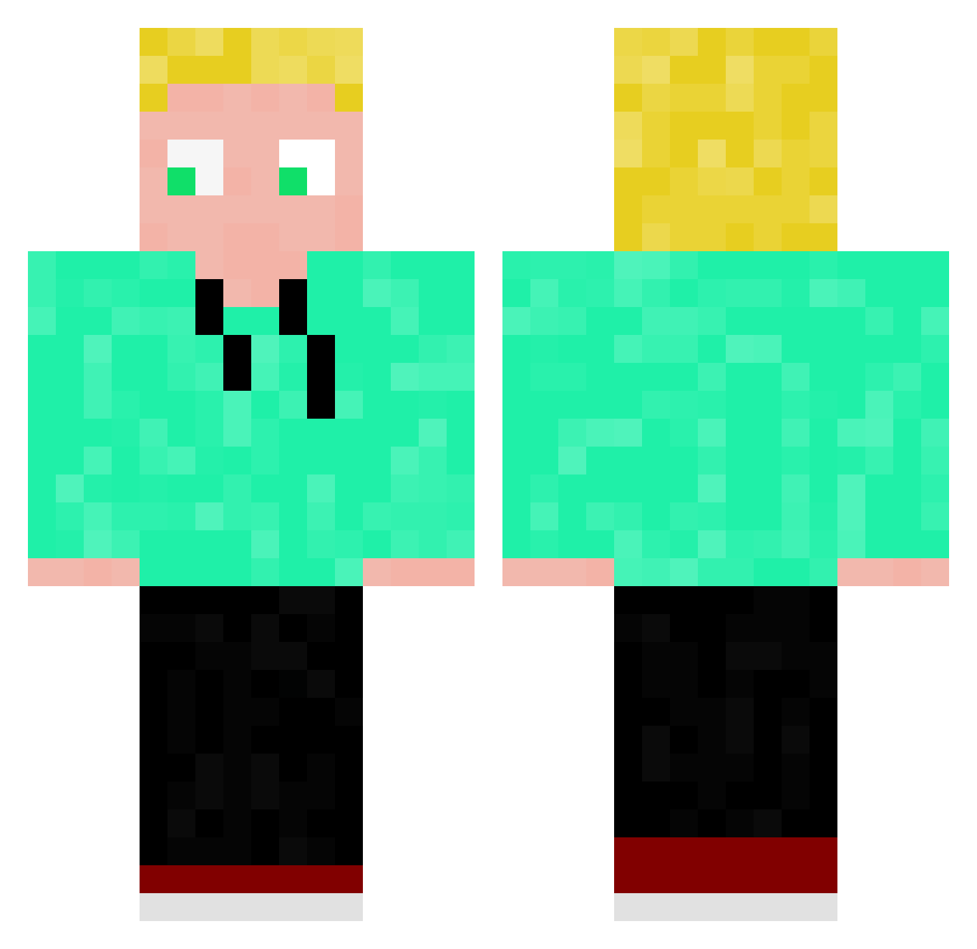 SMatiii Minecraft skin, front and back view